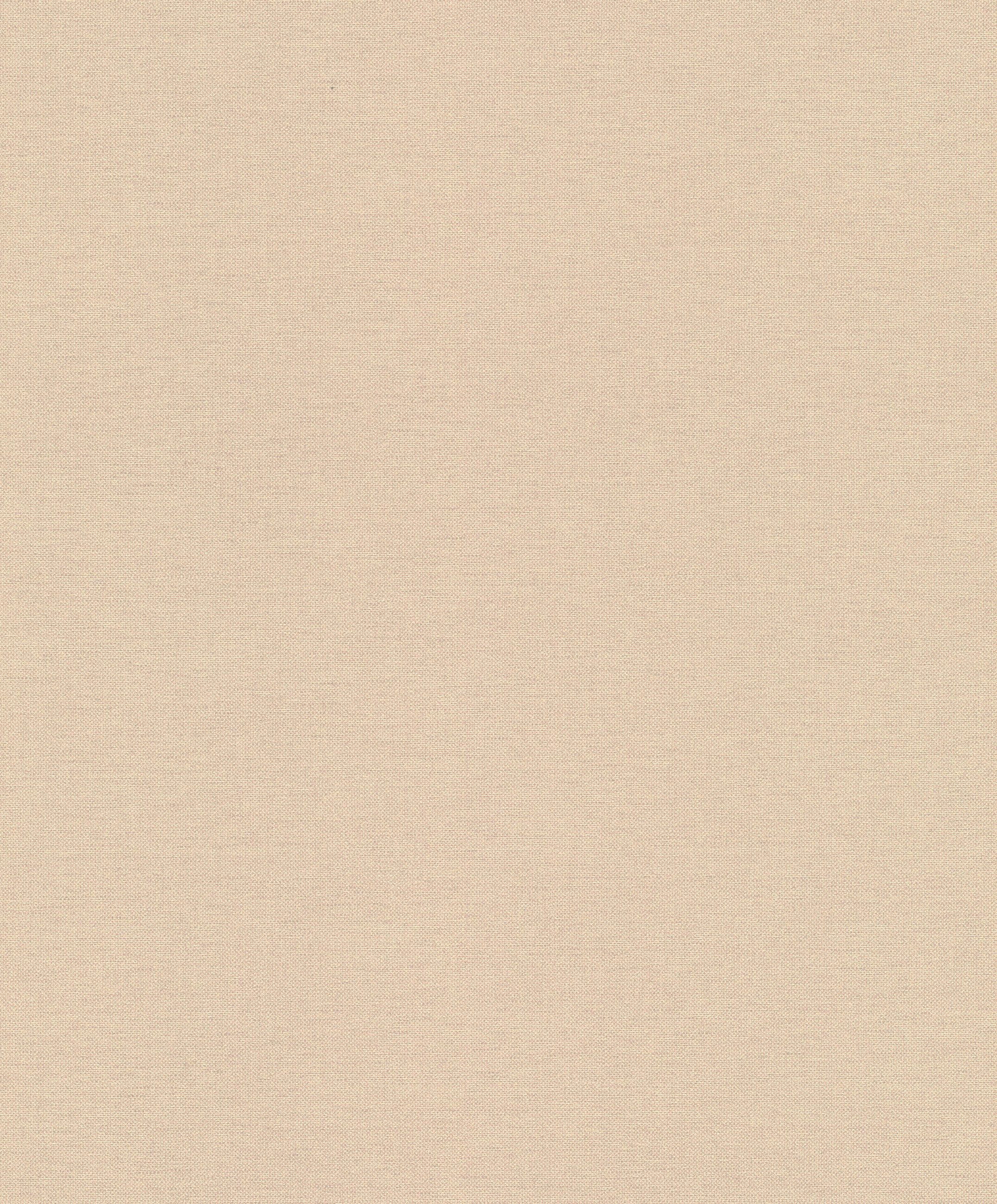 Rasch Vliestapete Uni in warmem Beige - Leinenartige Struktur, strukturiert, einfarbig, modern, uni, unifarben, Leinenoptik, (1 St), Unitapete