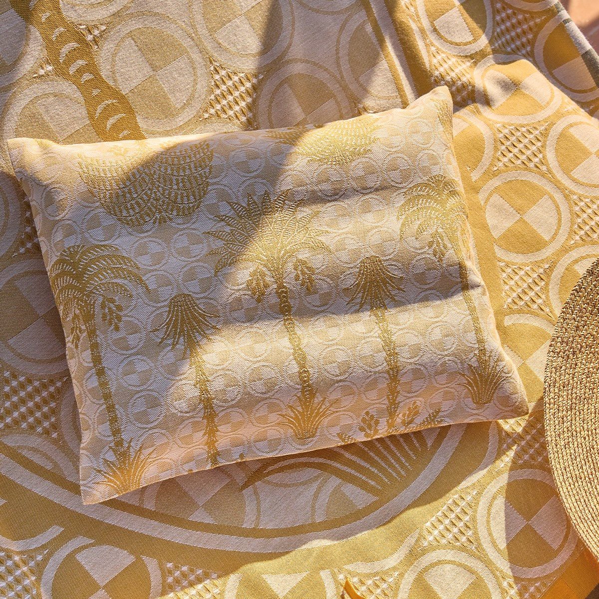 Le Jacquard Francais Nackenstützkissen Strandkissen Palmeraie günstig online kaufen