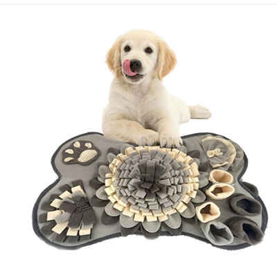 Tiere Schnüffelteppich Schnitzeljagdmatte für Hunde, Hundepuzzle 25x17 Zoll, Polyesterfaser, Für Hunde und Katzen, tragbar, fördert die natürliche Futtersuche.