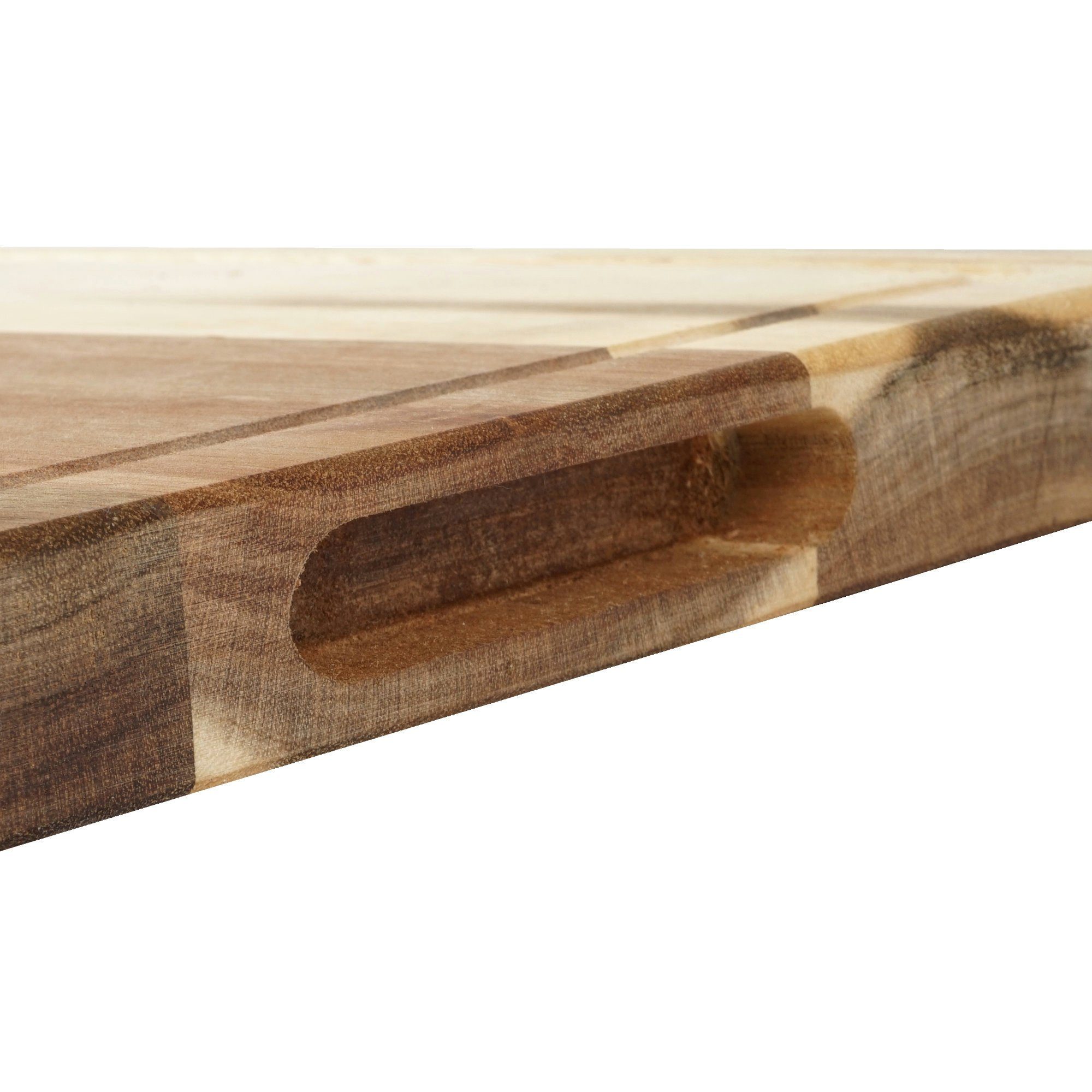 Holz 40 mit Akazienholz Mahlzeit Schneidebrett 3cm, x 30 Akazien x Schneidebrett Saftrille, Schneidebrett