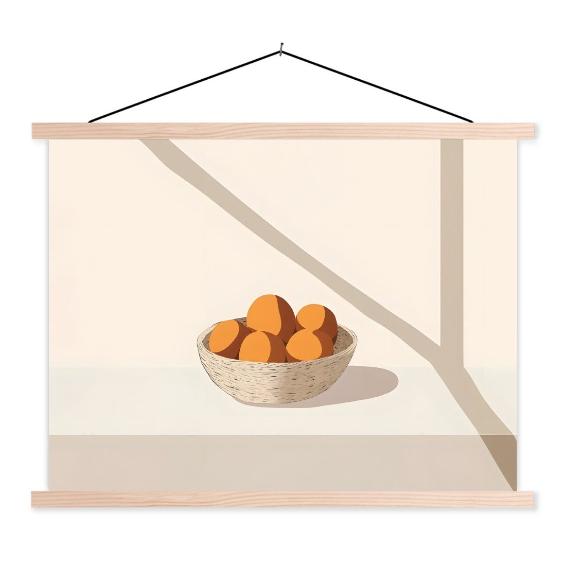 MuchoWow Poster Korb - Obst - günstig online kaufen