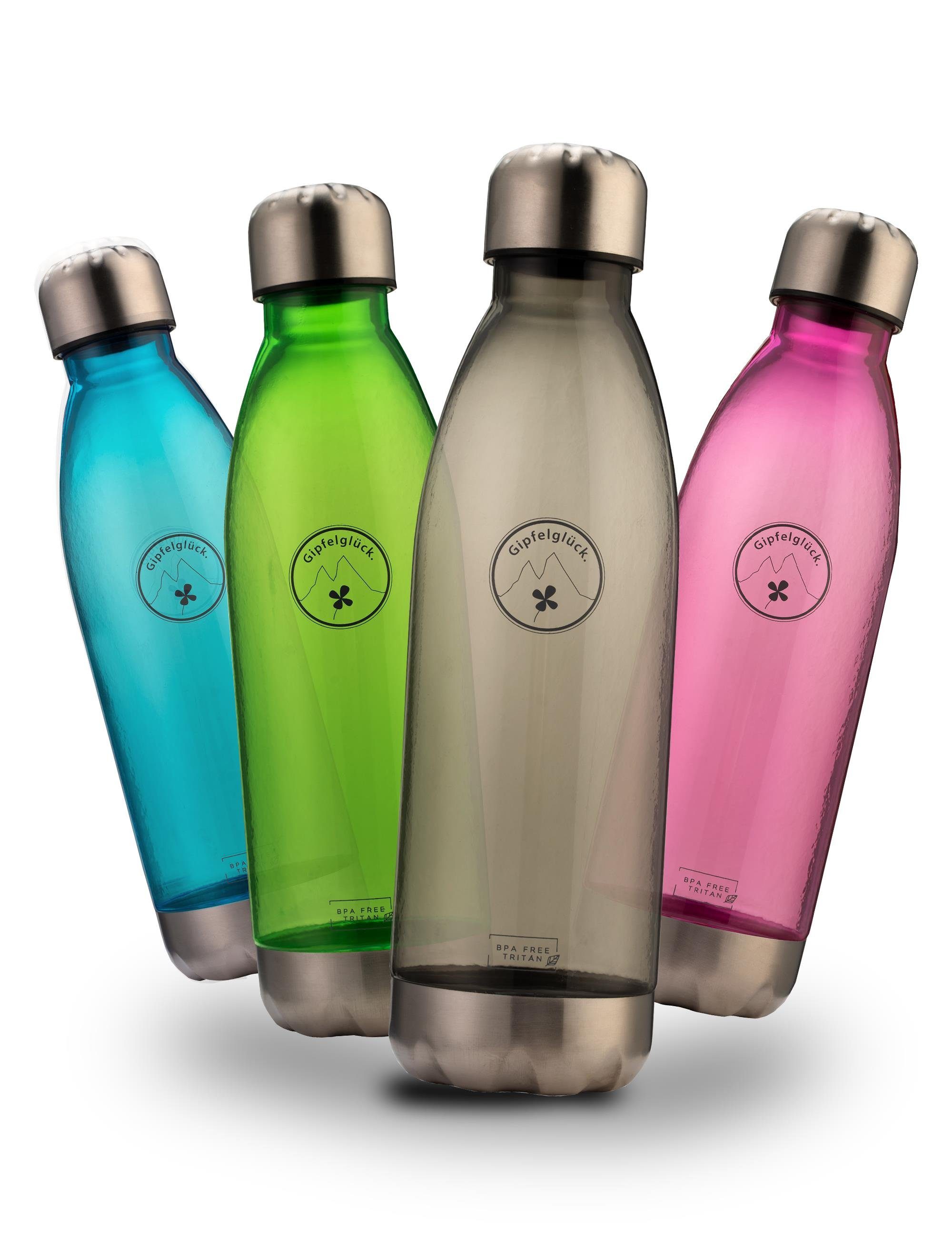 Gipfelglück Trinkflasche Tritan Bottle, Smoked BPA-Frei Grey