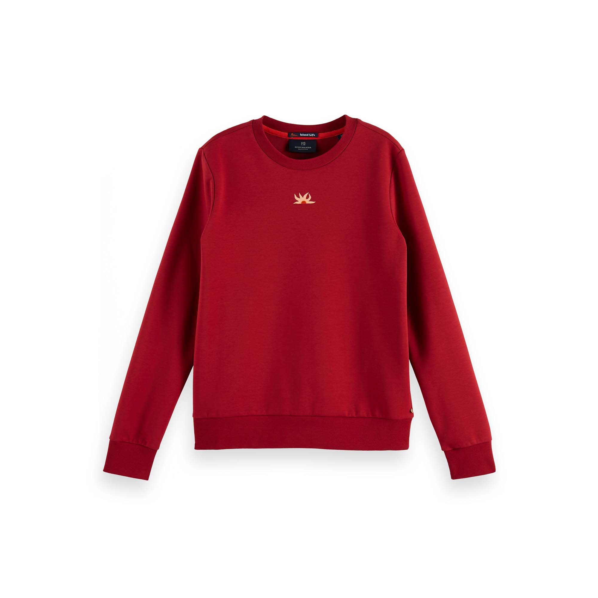 Fleecepullover Maison Scotch Damen Sweatshirt Theme Artworks Sweat 157034