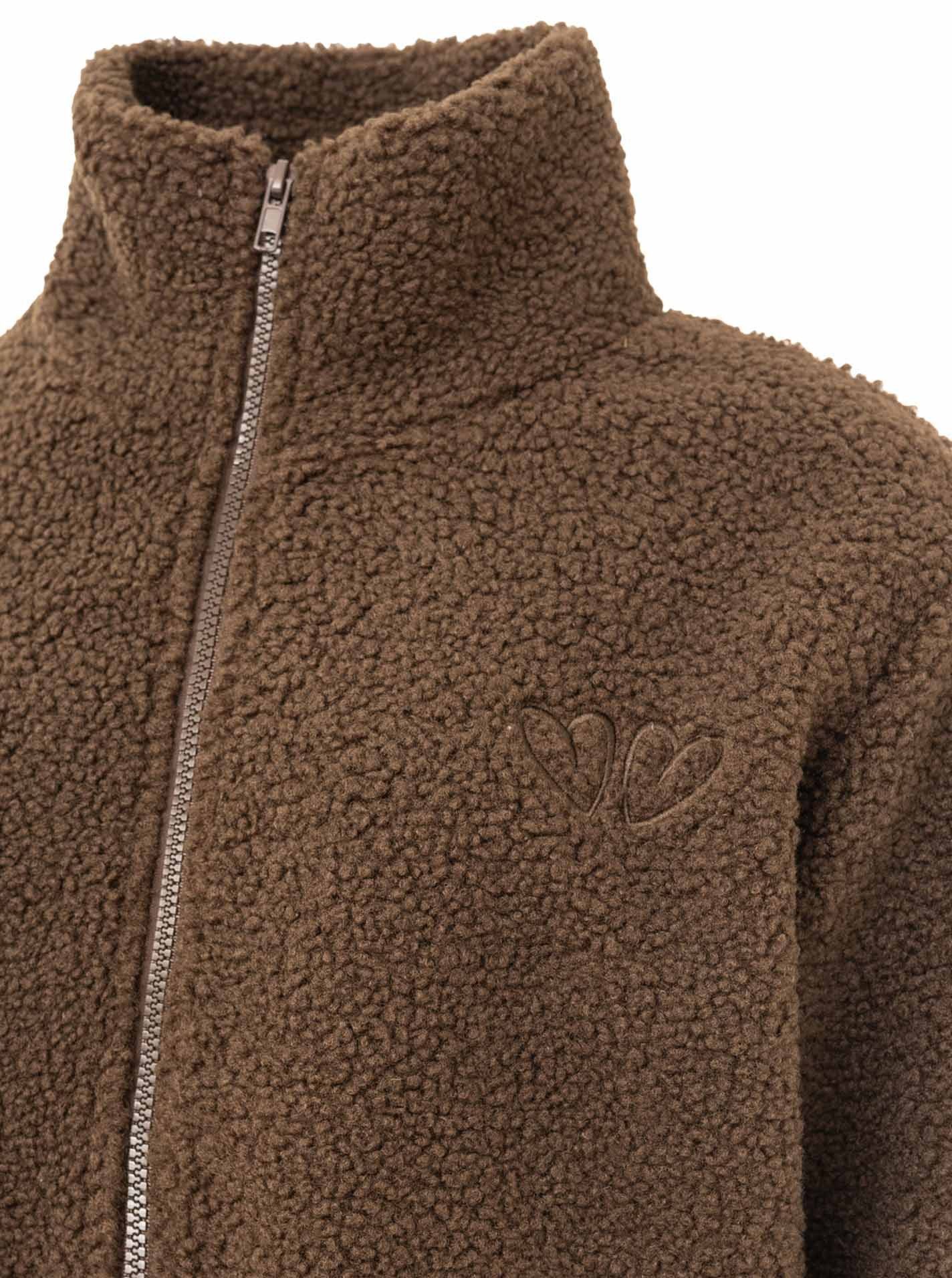 Zwillingsherz Sweatjacke Teddy Zip Jacke "Herzen" – Bild 3 von 3