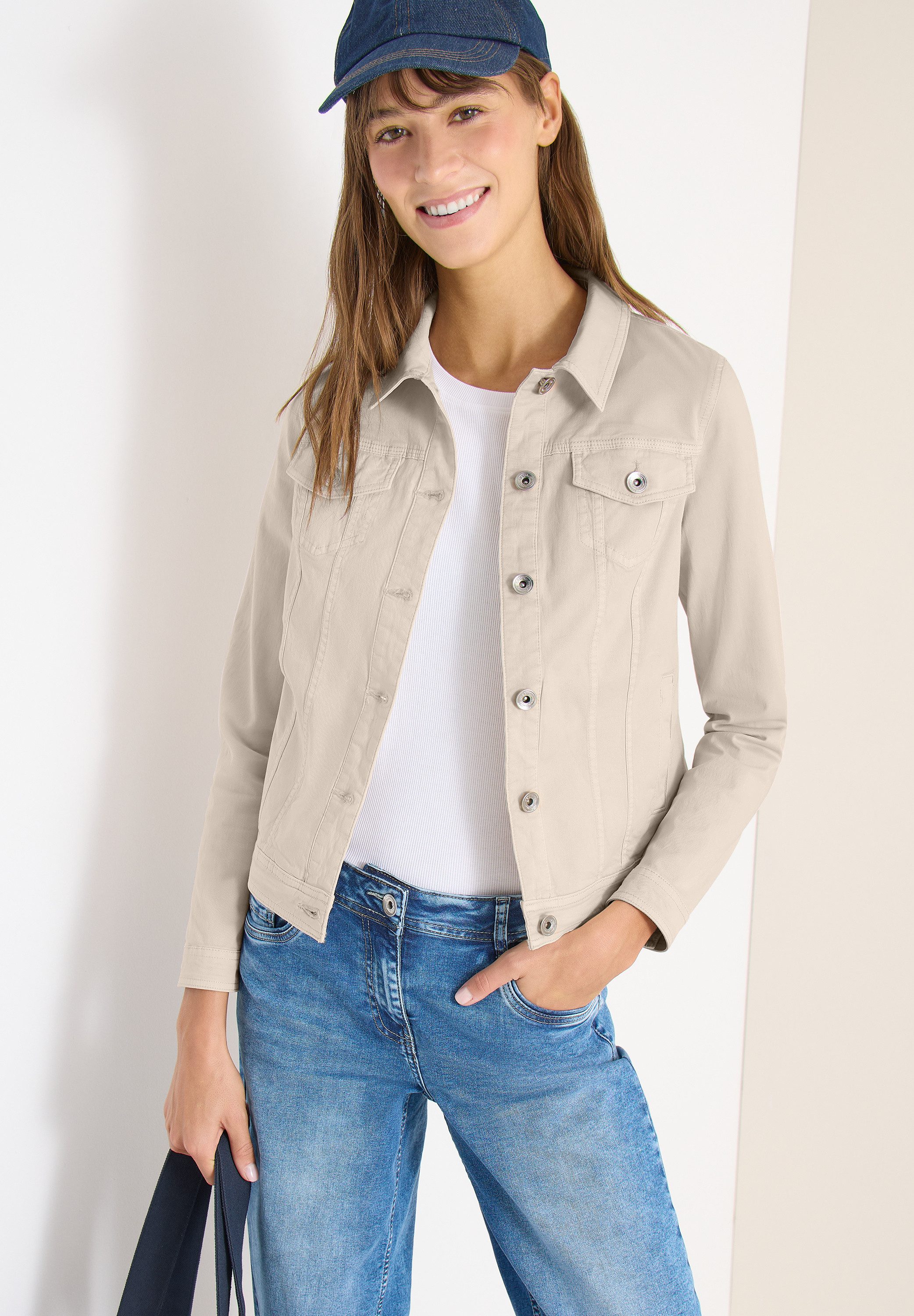 CECIL Jeansjacke mit Brust Taschen