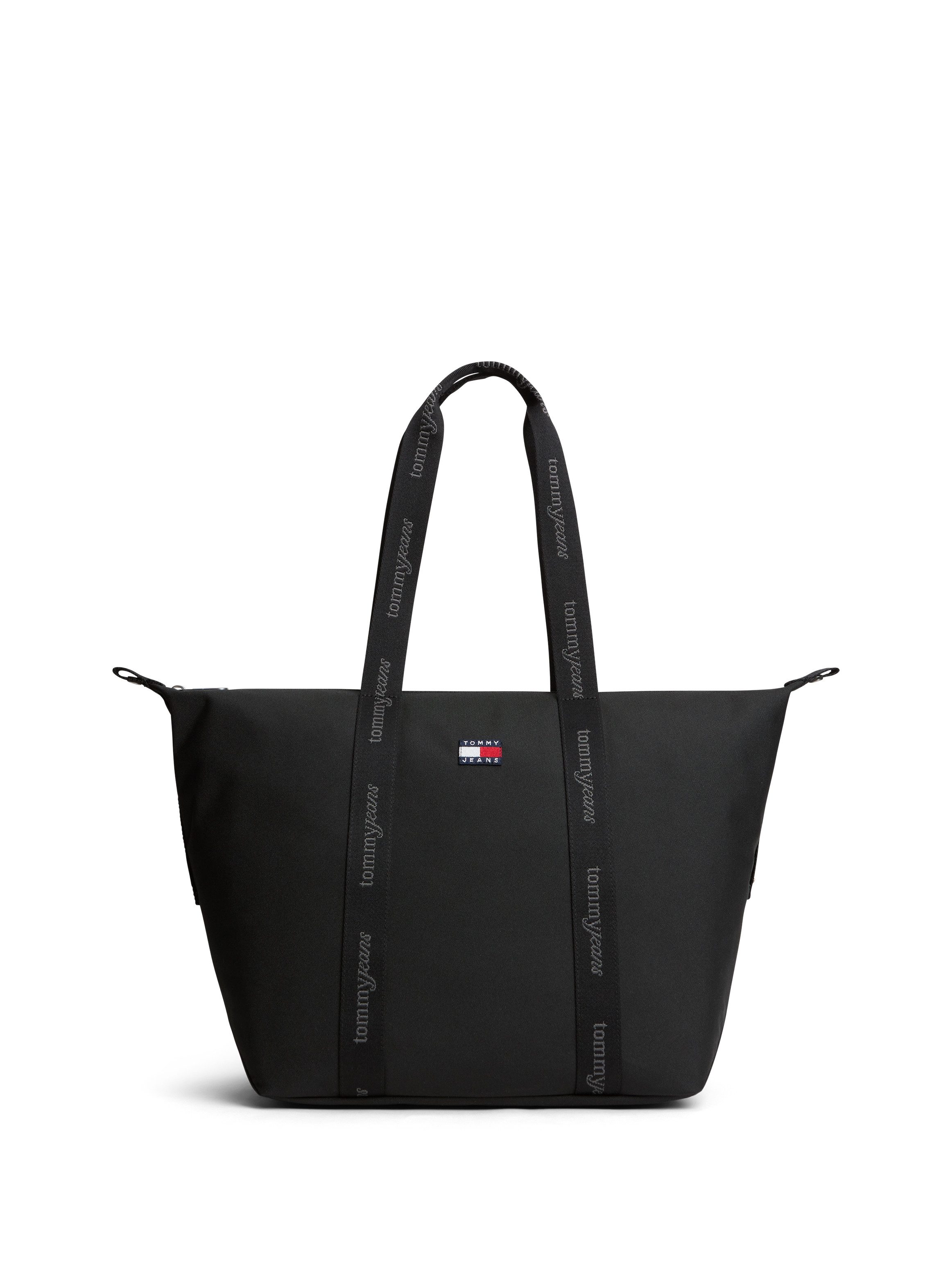 Tommy Jeans Handtasche TJW ESS DAILY TOTE, Damen Schultertasche mit logobedruckten Tragegriffen
