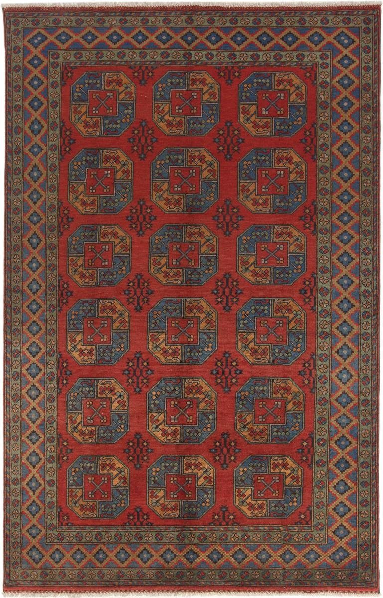 Orientteppich Afghan Akhche 190x297 Handgeknüpfter Orientteppich, Nain Trading, rechteckig, Höhe: 6 mm