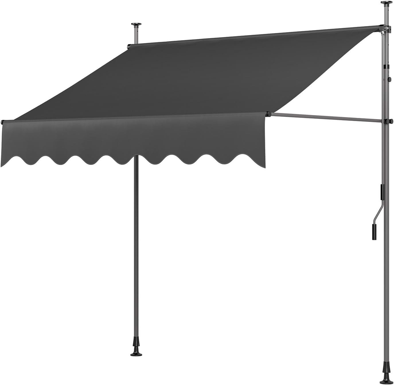 TLGREEN Klemmmarkise,Balkonmarkise,Sonnenschutz mit Handkurbel, UV-Beständi günstig online kaufen