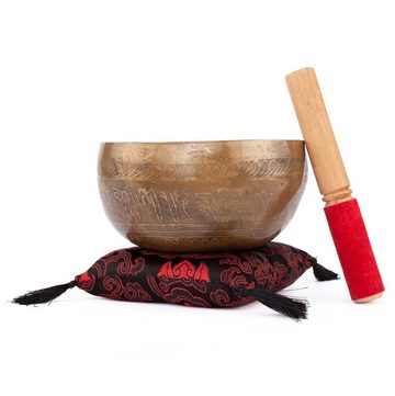 bodhi Beruhigungs- und Entspannungsgerät Tibetische Klangschale „Singing Bowl“, BAUM DES LEBENS, ca. 790 g