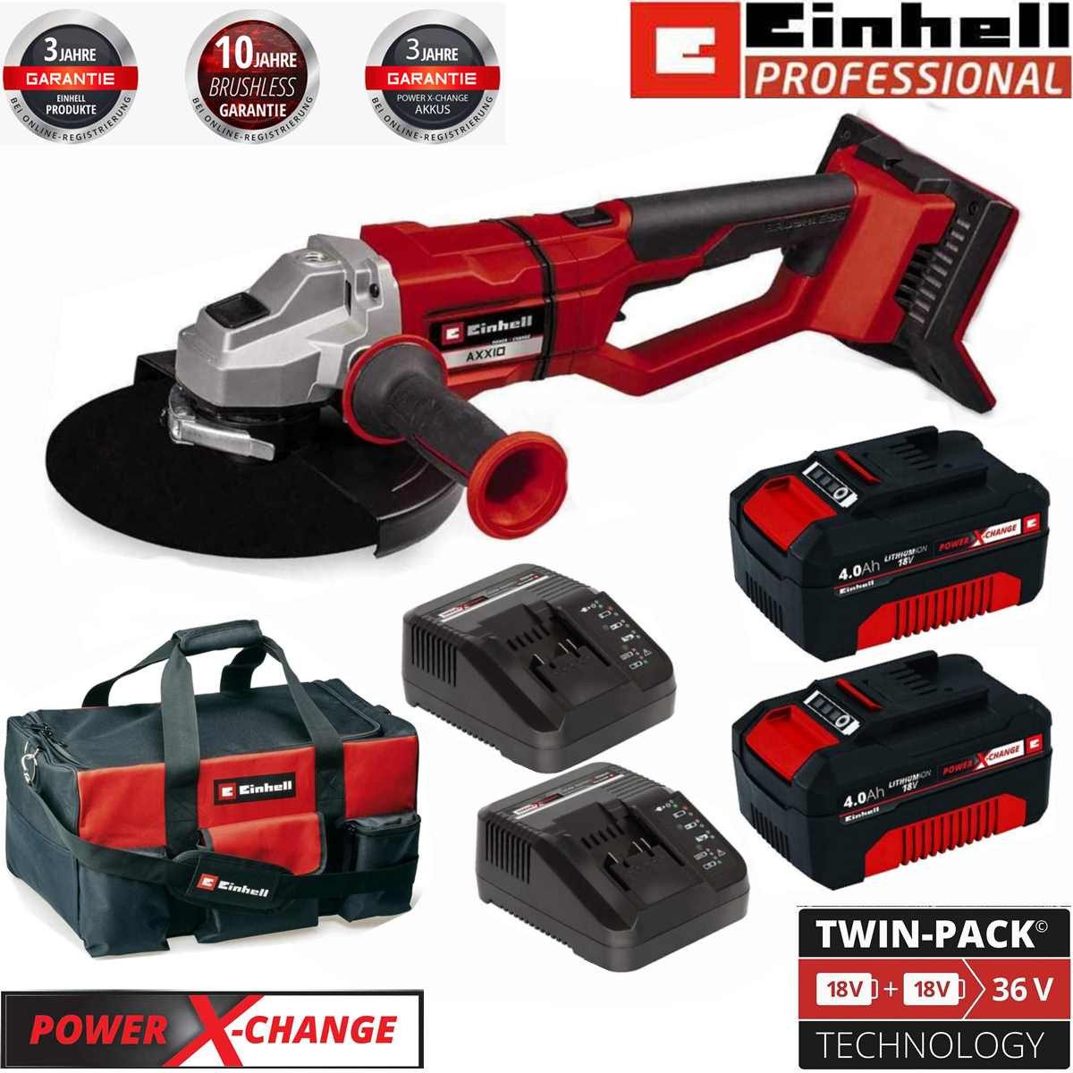 Einhell Akku-Winkelschleifer Professional Winkelschleifer AXXIO 36/230 günstig online kaufen