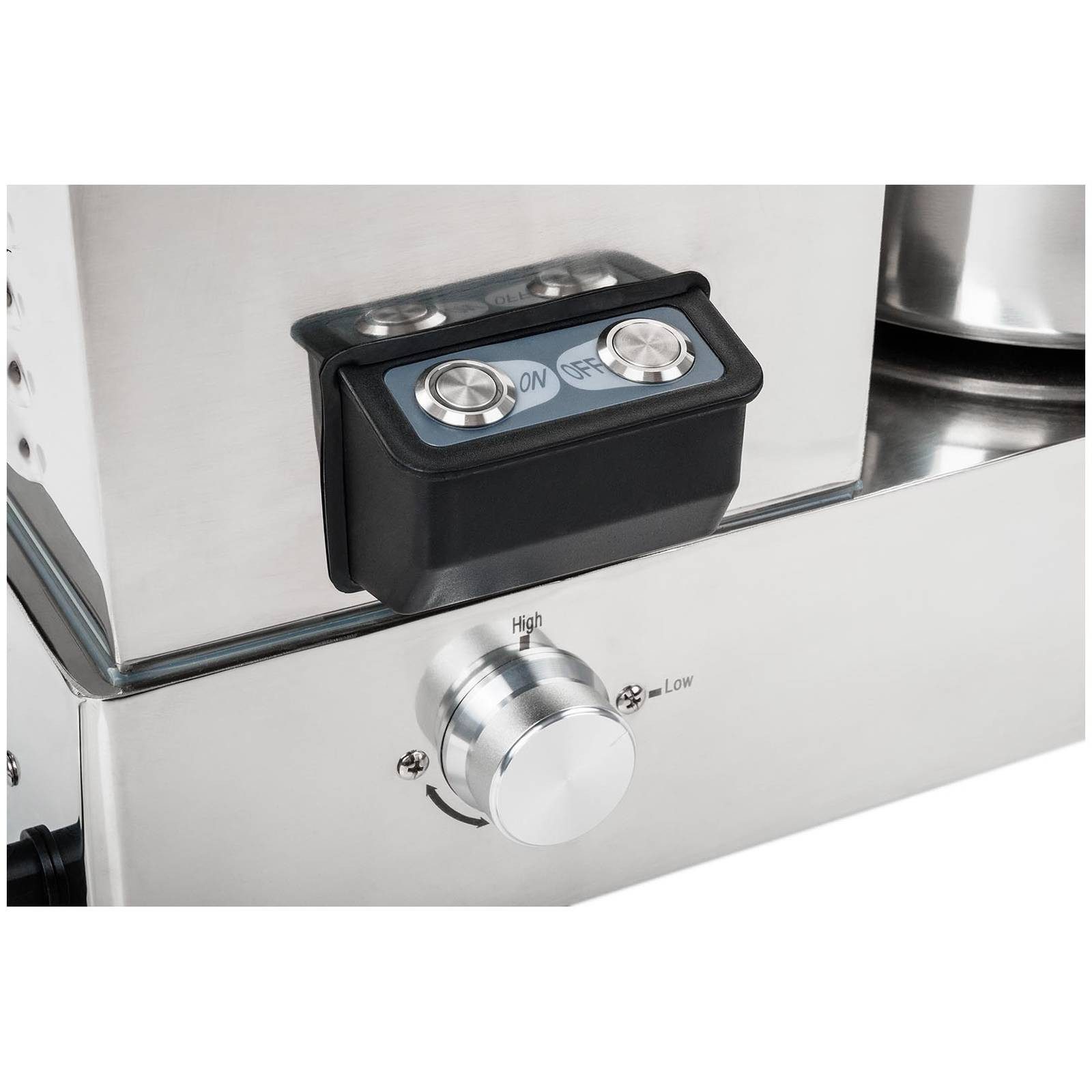 Royal Catering Zerkleinerer 9 L Tischkutter Küchenkutter Küchenmaschine Edelstahl Gastro, 1800 W