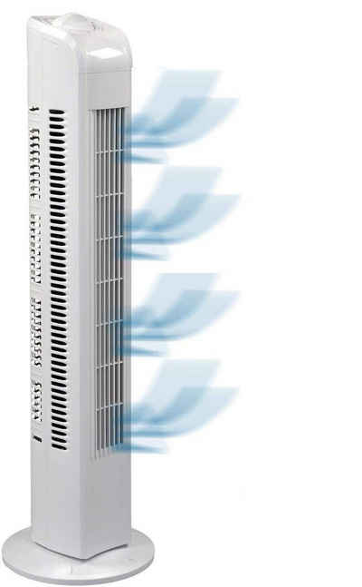 JUNG Turmventilator TF35 Ventilator 78cm Turmventilator Ventilatoren, 75° Oszillation, Standventilator, 50W Turmlüfter, bis 40m², leise, Ventilatoren