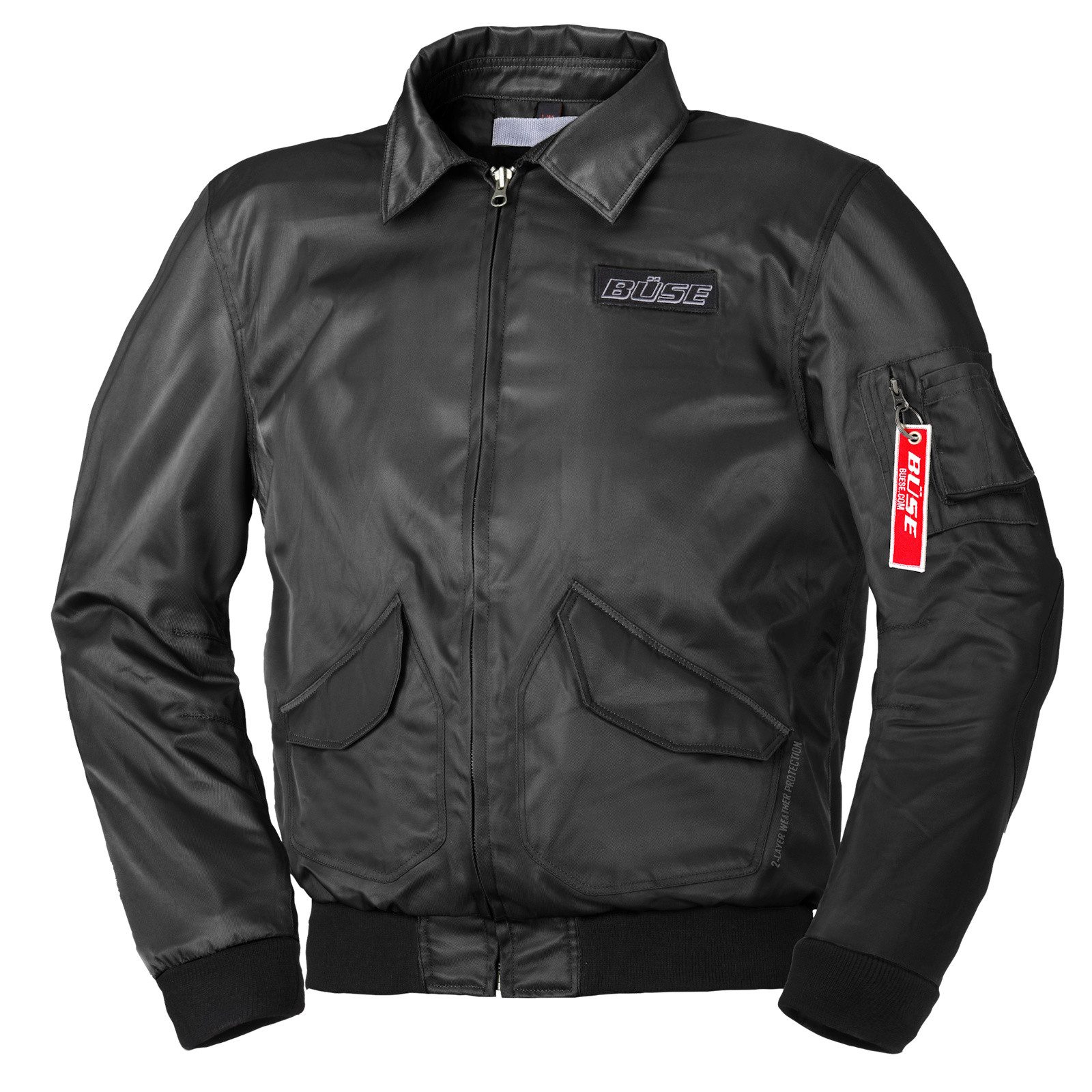 Büse Motorradjacke Büse Kingman II Textiljacke Schwarz 50 atmungsaktiv