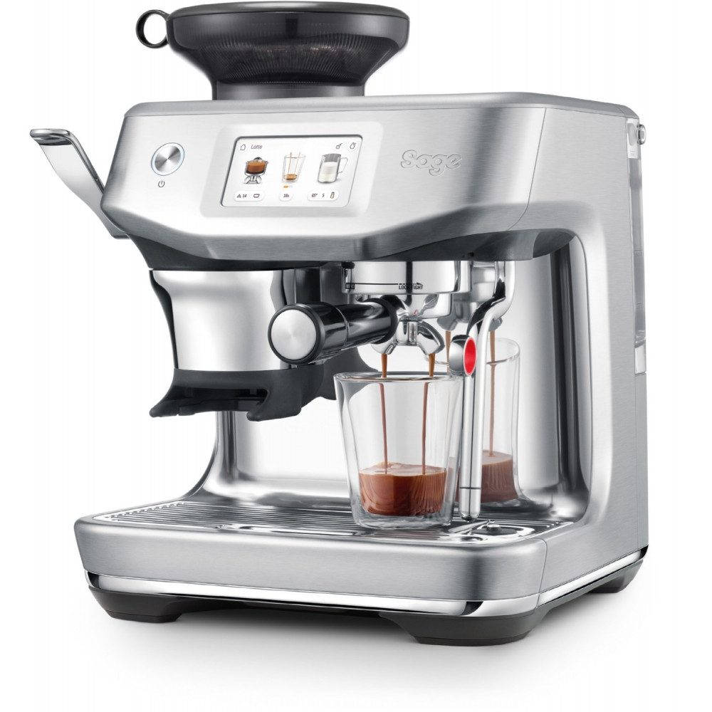 Sage Siebträgermaschine SES882BTR4FEU1, Papierfilter, Metallfilter, Kaffeepads, Intuitive Touch-Steuerung