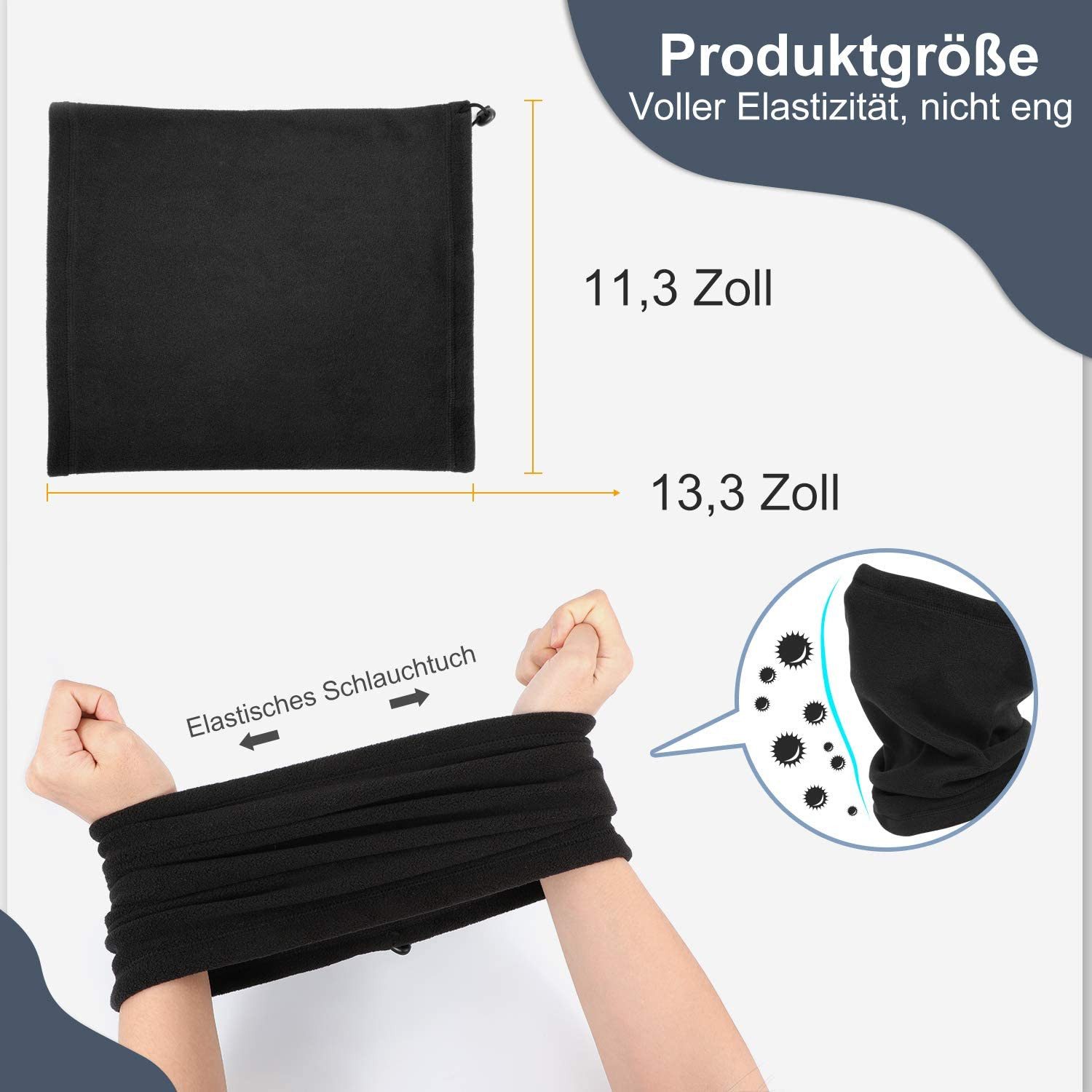 WLIXPBB Sturmhaube PolarFleece Schal: Winterhalswärmer ideal günstig online kaufen