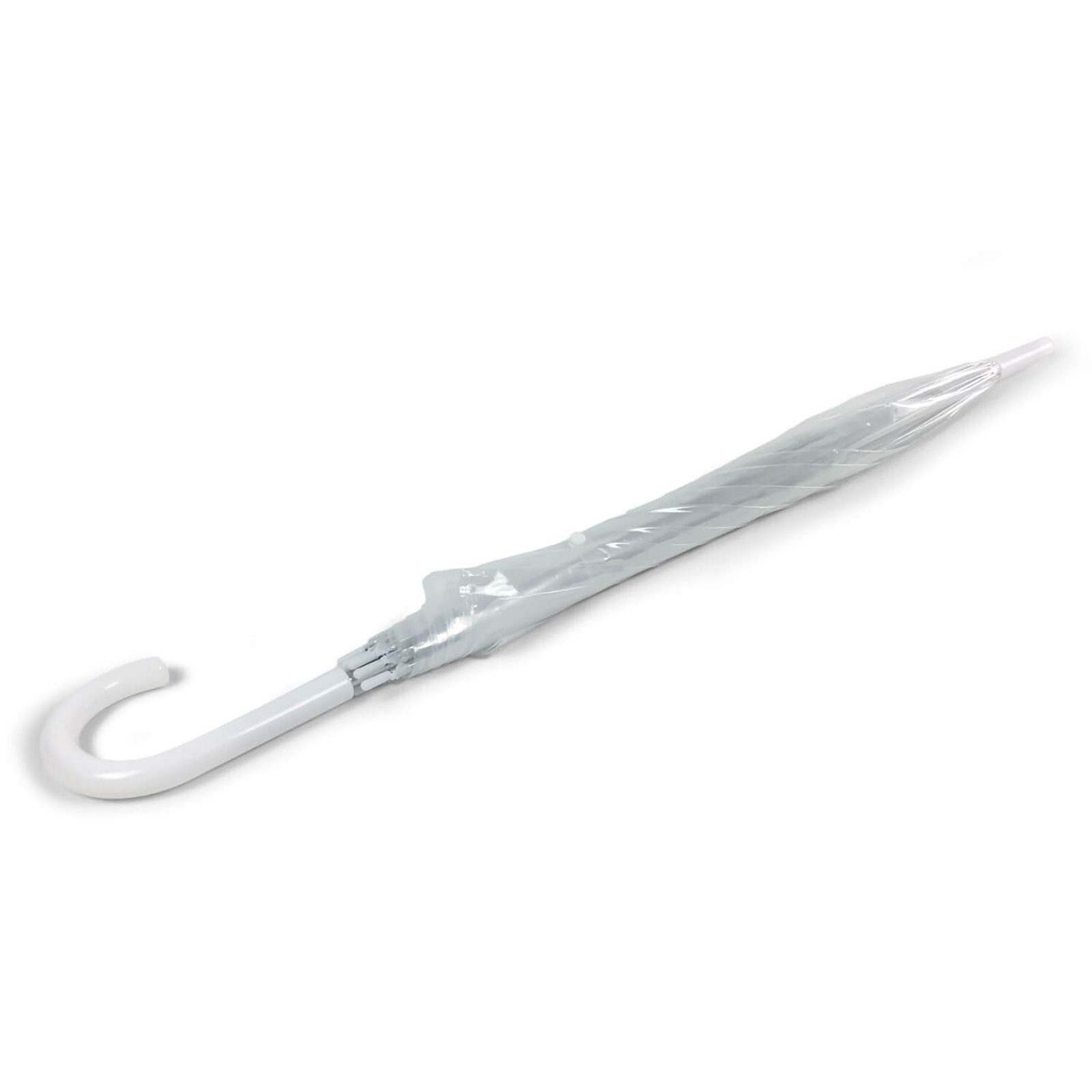 Gravidus Stockregenschirm Transparenter Stockschirm mit Automatik, stabiler Regenschirm 83 cm