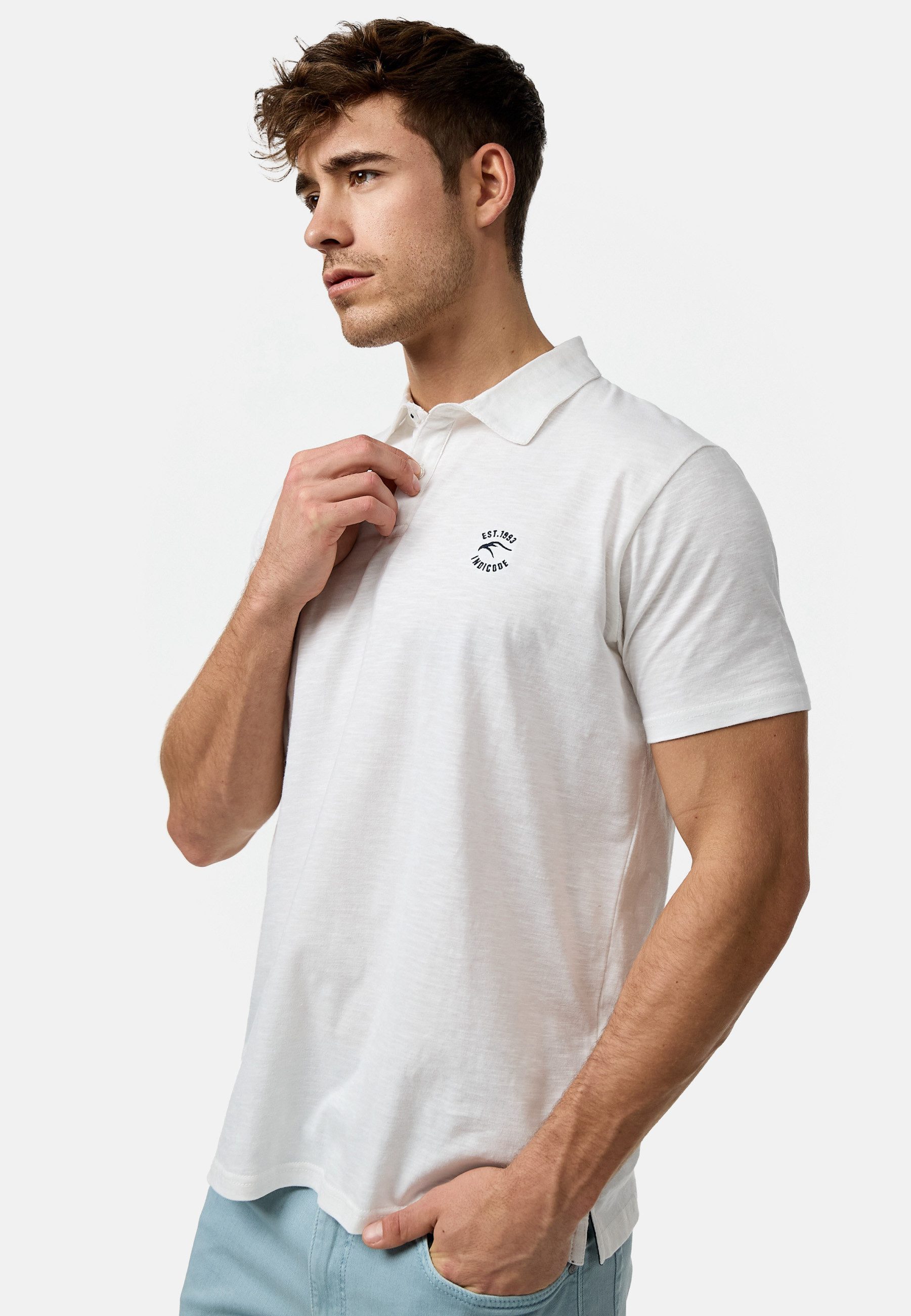 Indicode Poloshirt Herren INEddard Polo Shirt Herrenshirt Poloshirt aus 100% Baumwolle