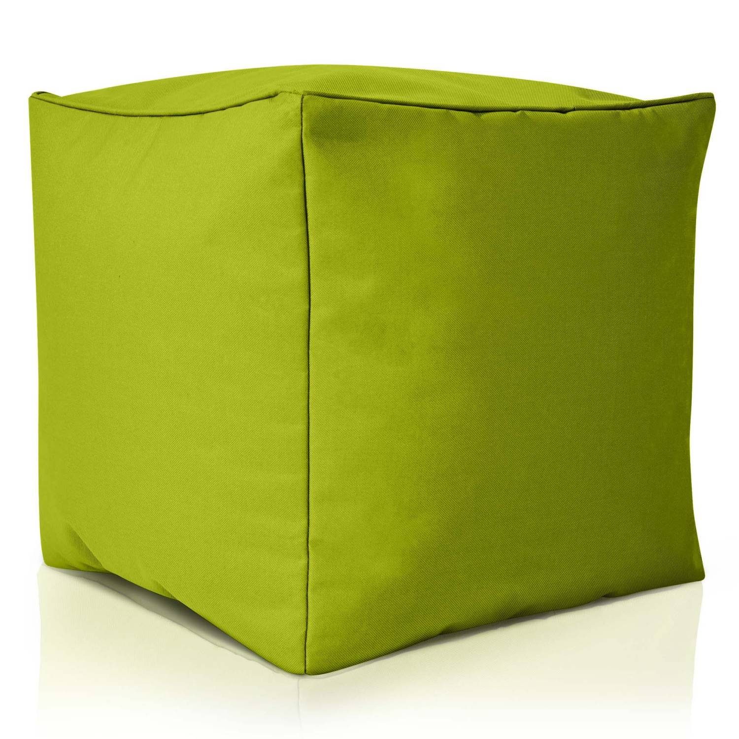 für Sitzsack Sitz-Pouf Kinder - 40x40x40cm Sitzhocker EPS-Perlen Füllung, mit Bodenkissen Sitzsäcke), für Grün (Hocker Green Sitzkissen Cube Fußkissen Fußhocker und Bean Erwachsene