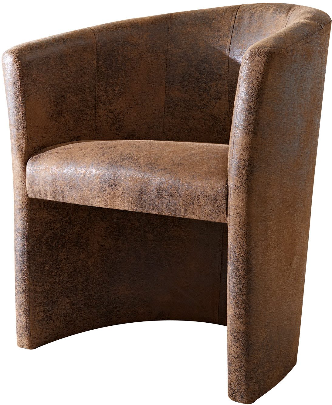 DELIFE Cocktailsessel Pieder, Braun gepolstert Antik Optik Cocktailsessel D günstig online kaufen