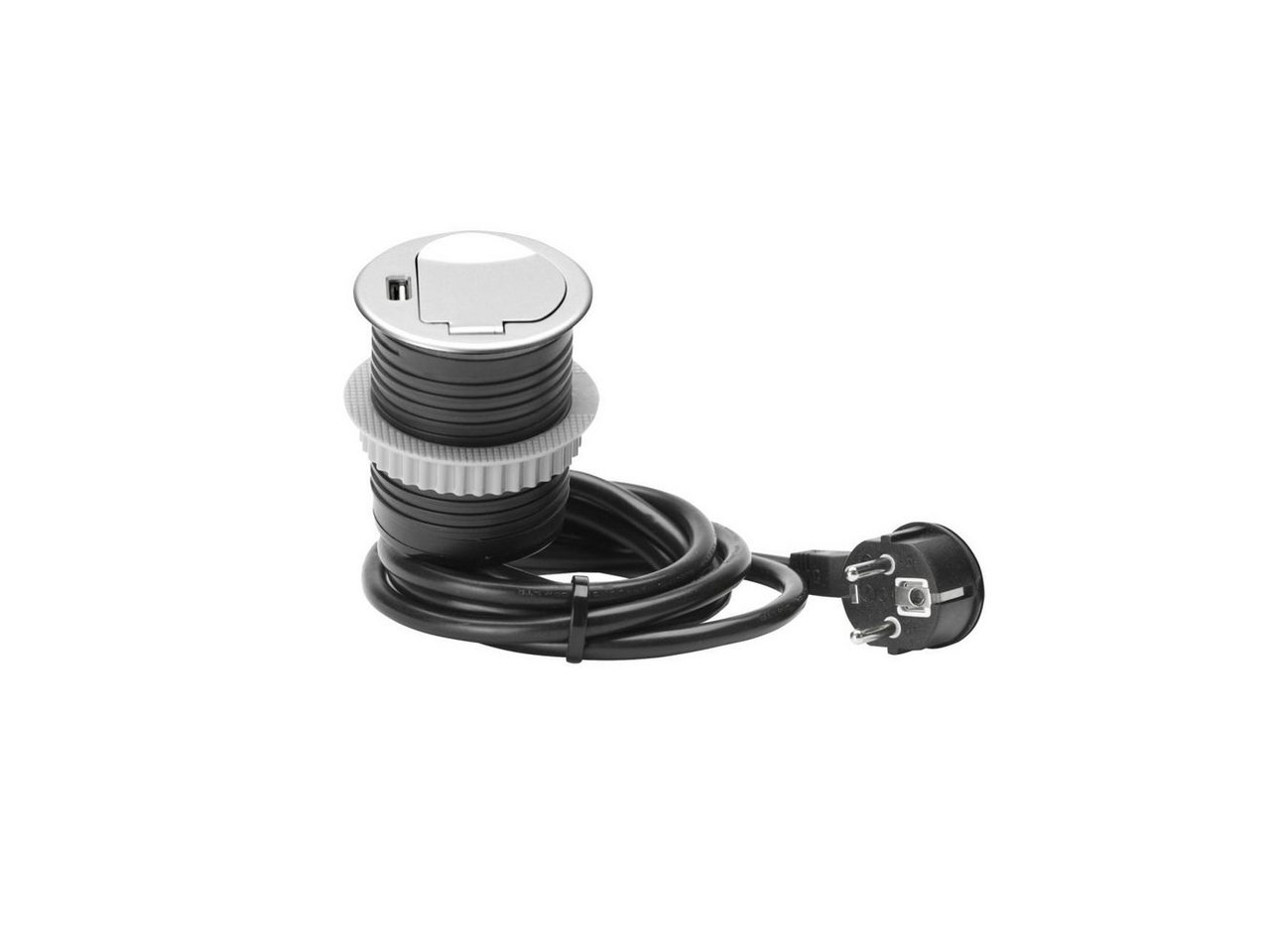 Thumbnail - UNITEC Unitec Einbausteckdosenleiste 1-Fach 1,5m mit USB, Steckdosenleiste