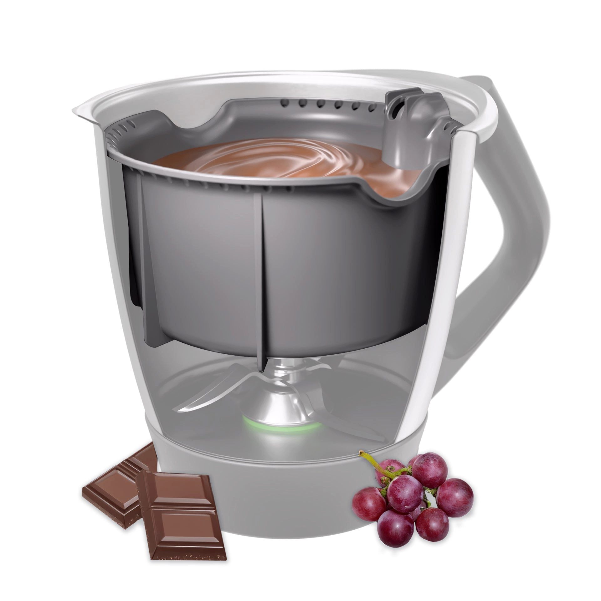 Wundermix Entsafteraufsatz Simsafix® für Thermomix, Zubehör für TM6, TM5, TM31, TM Friend, Universalbehälter zum Entsaften, schmelzen, gießen & fermentieren