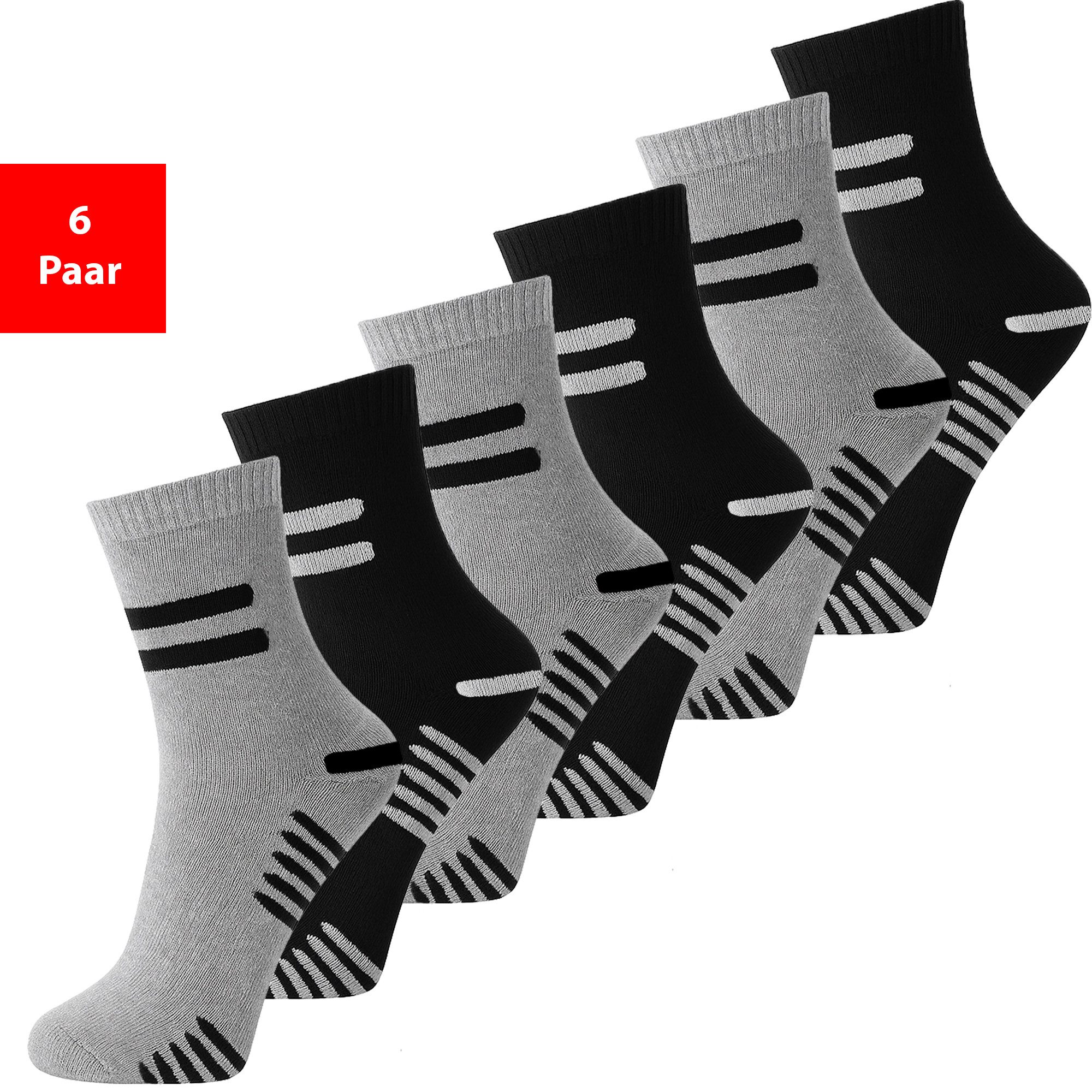 Thermosocken 6er & 12er Pack Herren und Damen warme Winter Socken Innenfrottee