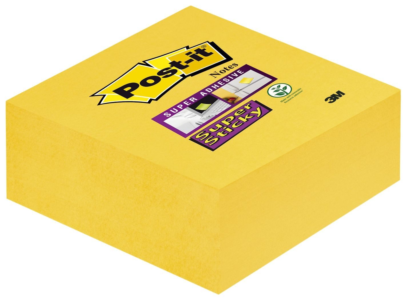 Post-it® Haftnotizblock Post-it® Super Sticky Haftnotizen extrastark 2014-S gelb 1 St.