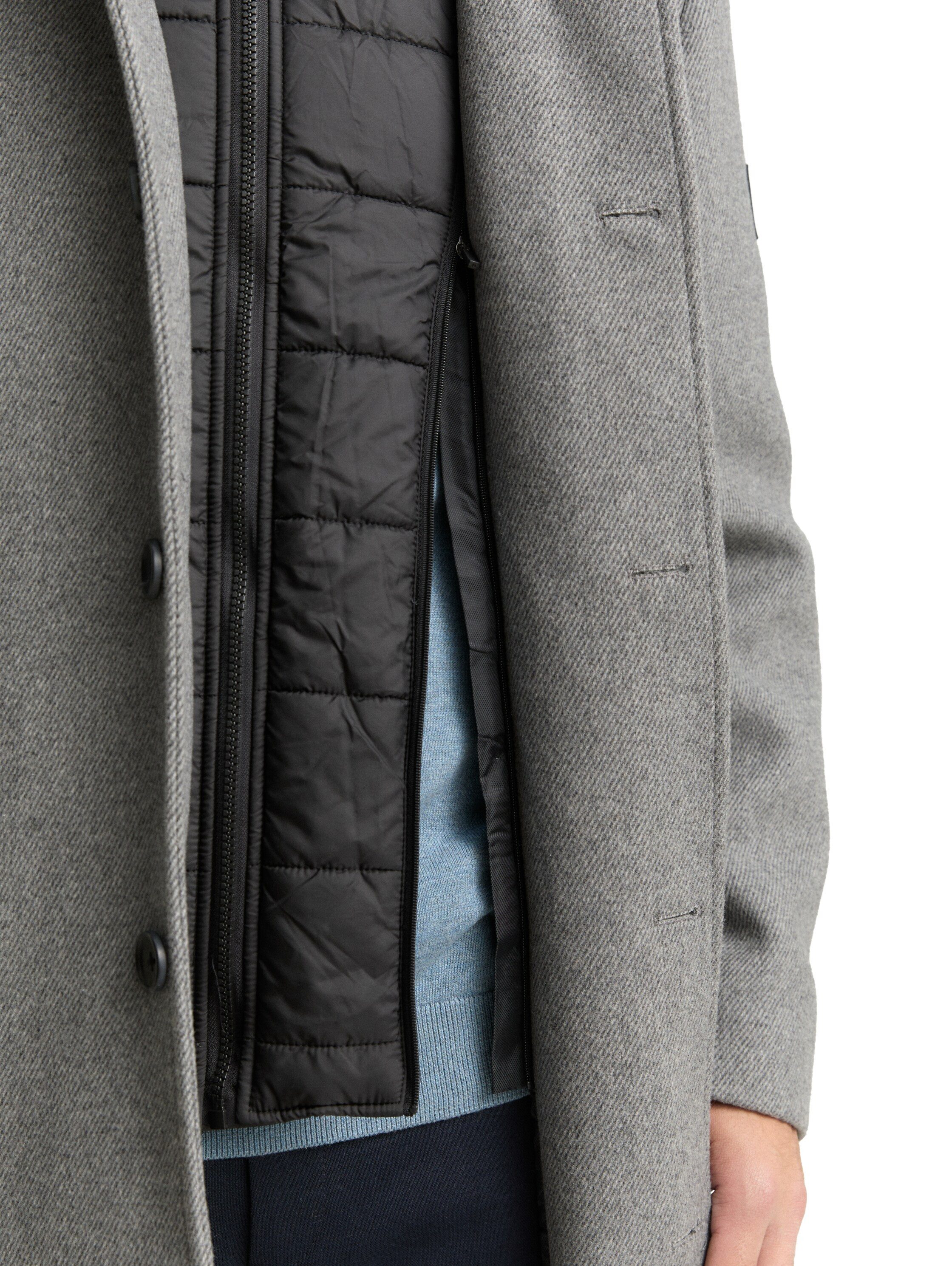 TOM TAILOR Wollmantel mit abnehmbarer Innenjacke