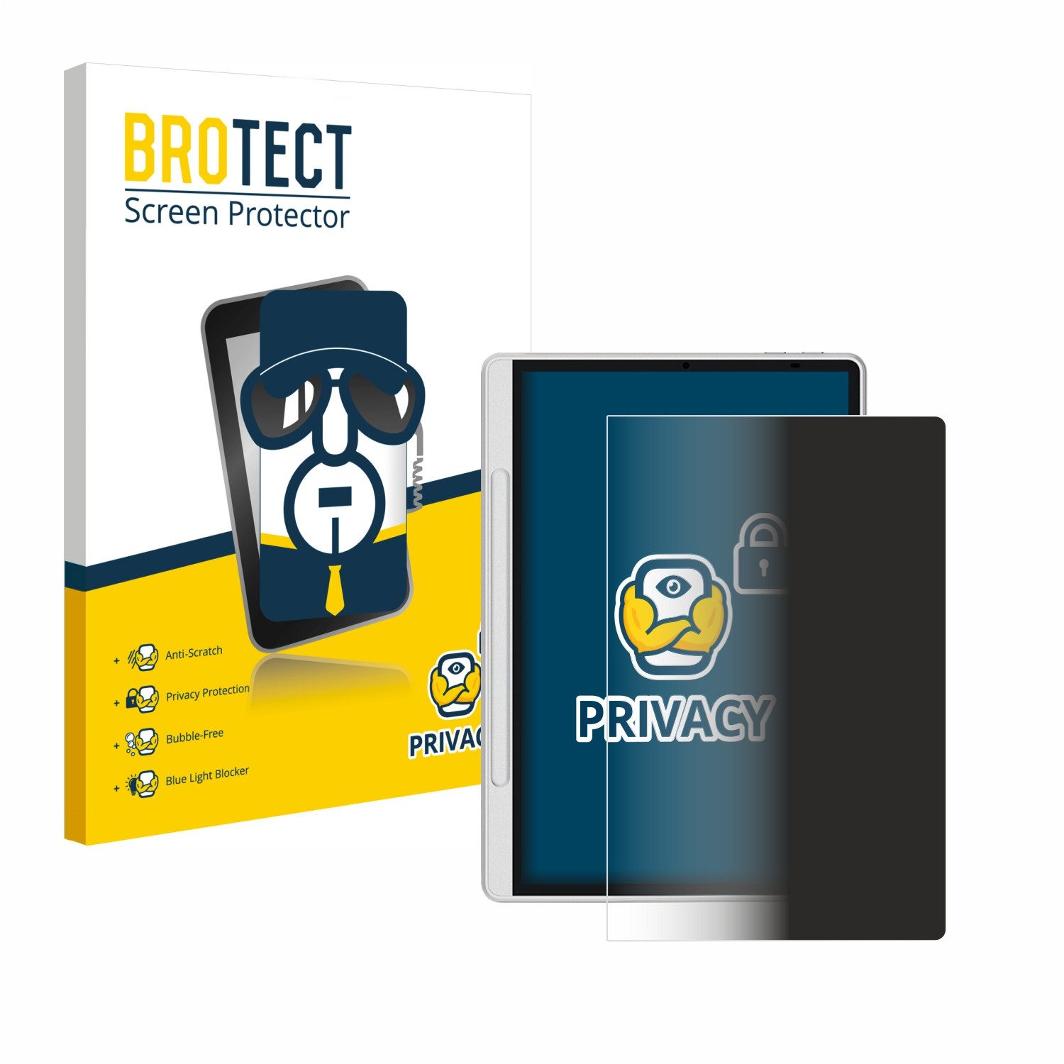 BROTECT Displayschutzfolie Sichtschutzfolie für XP-Pen Magic Note Pad, Anti-Spy Privacy Sichtschutz Blickschutzfolie Blaulicht-Schutz
