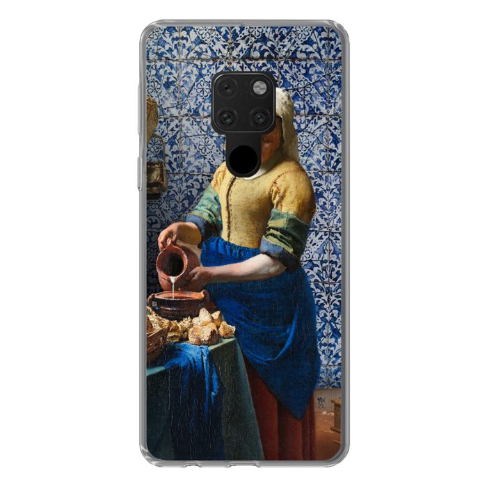 MuchoWow Handyhülle Milchmädchen - Delfter Blau - Vermeer - Gemälde - Alte Meister Phone Case Handyhülle Huawei Mate 20 Silikon Schutzhülle