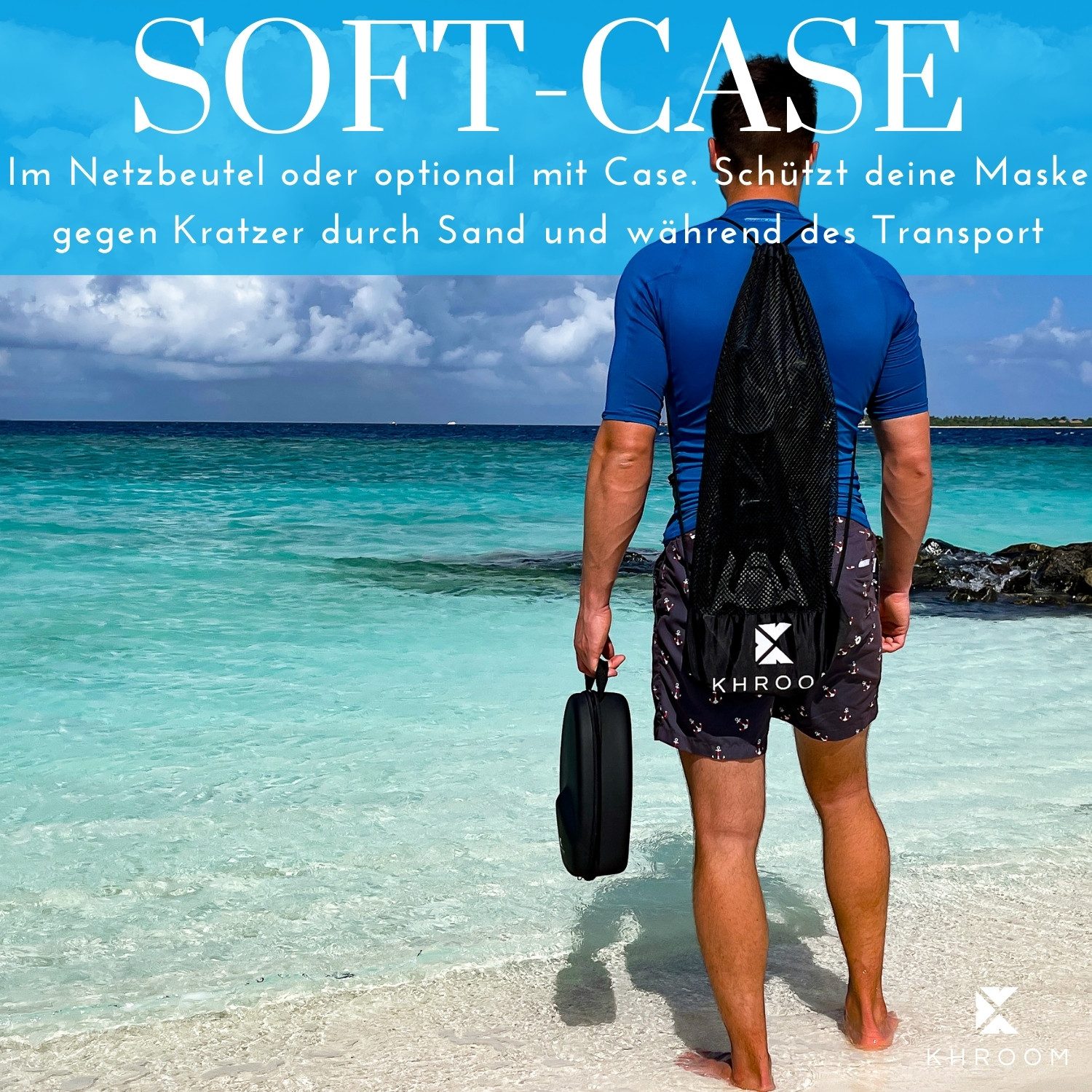 Khroom Schnorchel Schnorchelmaske Erwachsene / Kinder, CO2 sicher, Vollgesichtsmaske (DEKRA geprüft), Seaview X – Bild 5 von 5
