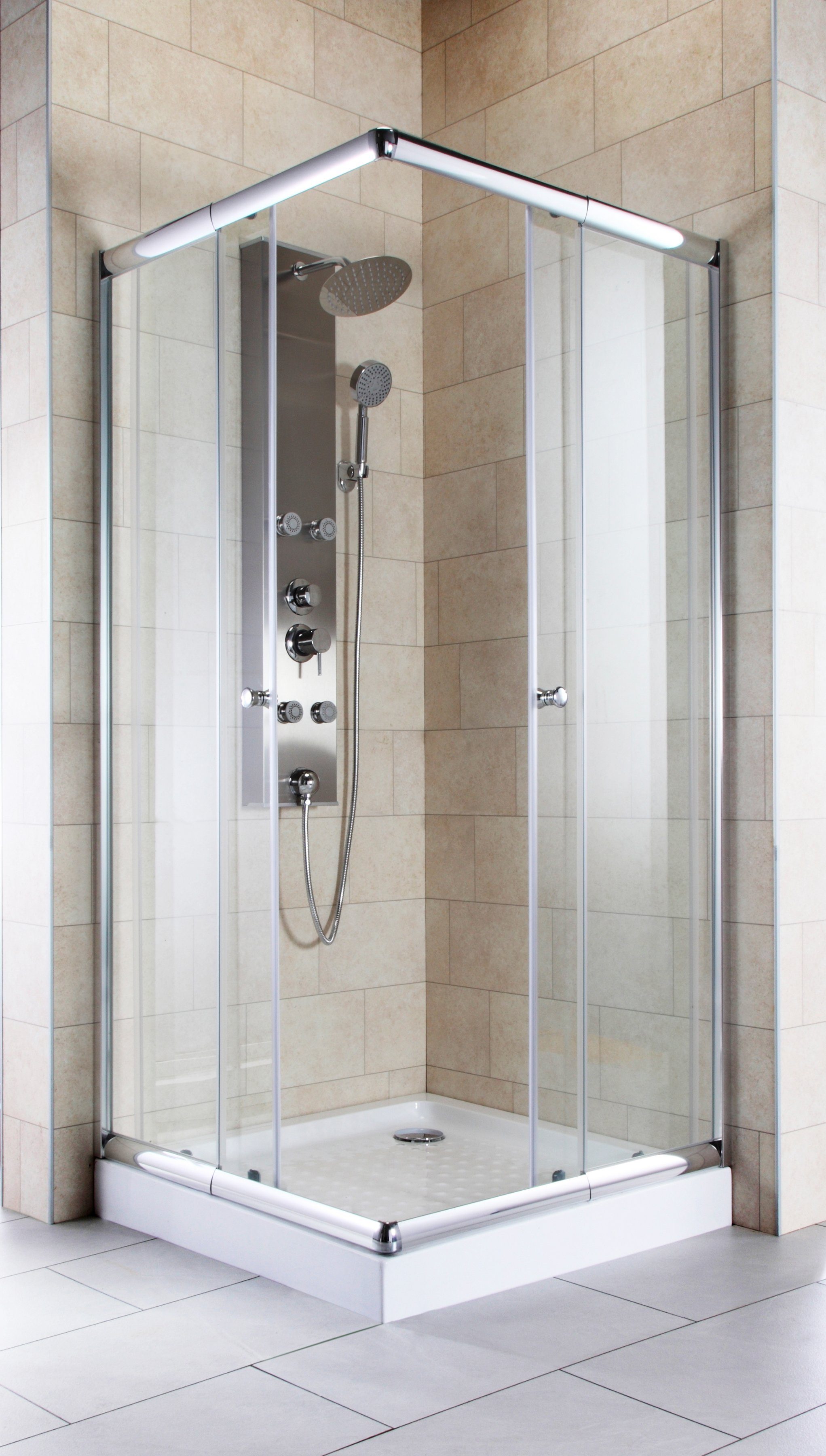 welltime Eckdusche Trento Plus, BxT: 90x90 günstig online kaufen