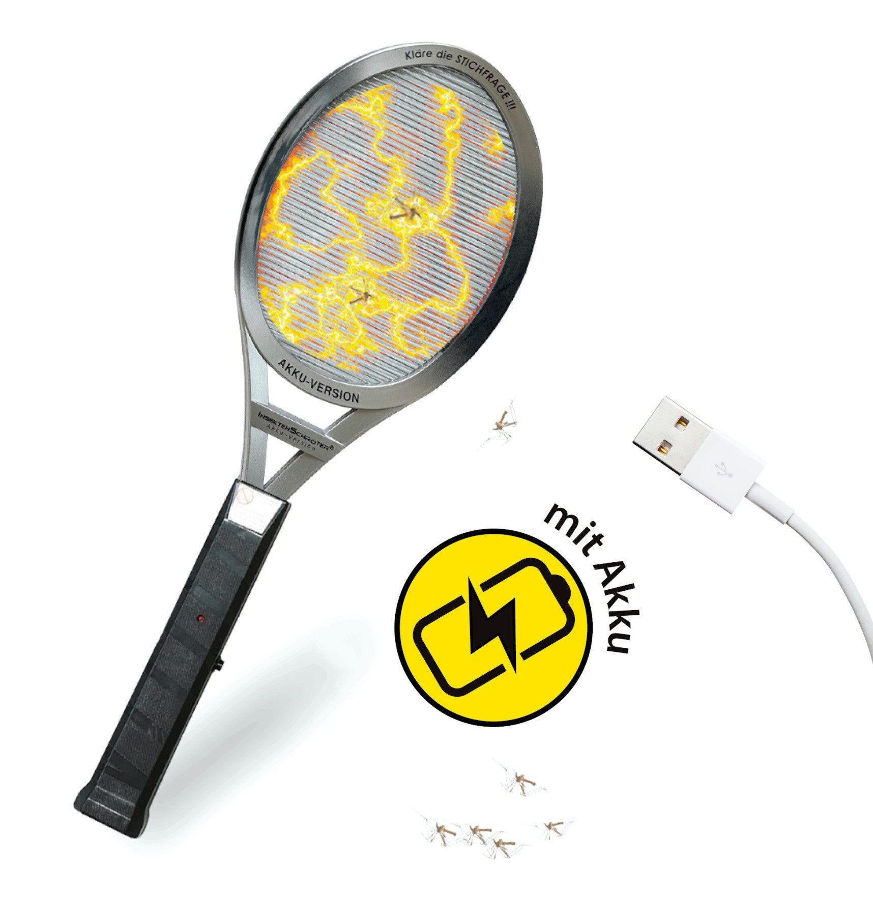 InsektenSchröter Fliegenklatsche INSEKTENSCHRÖTER elektrische Fliegenklatsche elektrisch MIT AKKU