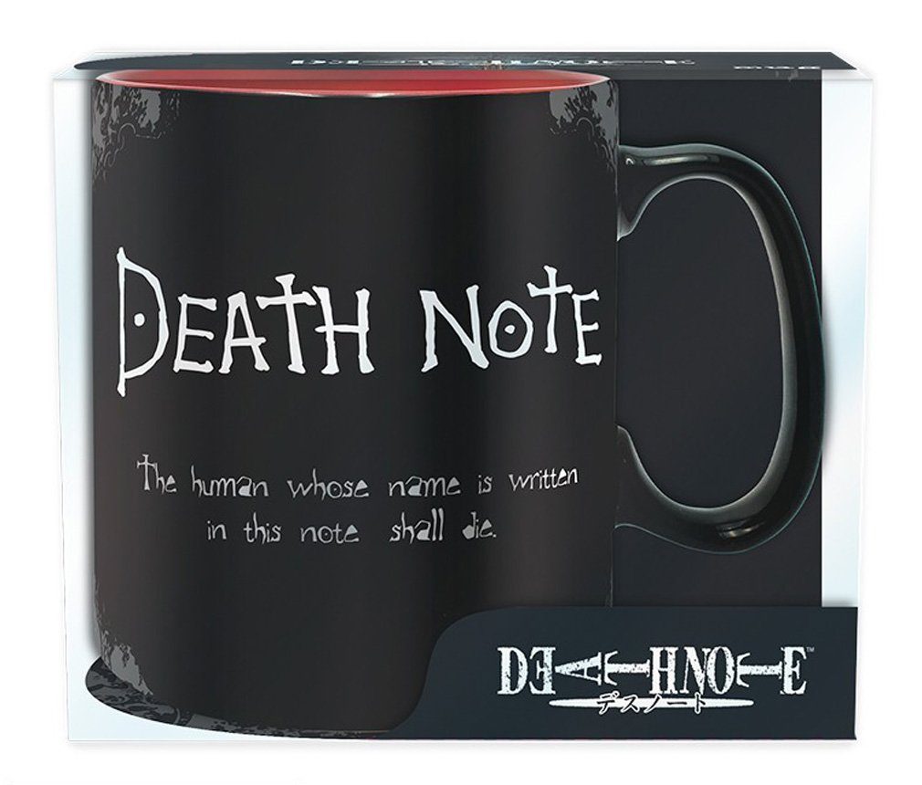ABYstyle Becher Death Note 460 ml Matte Becher schwarz-.rot