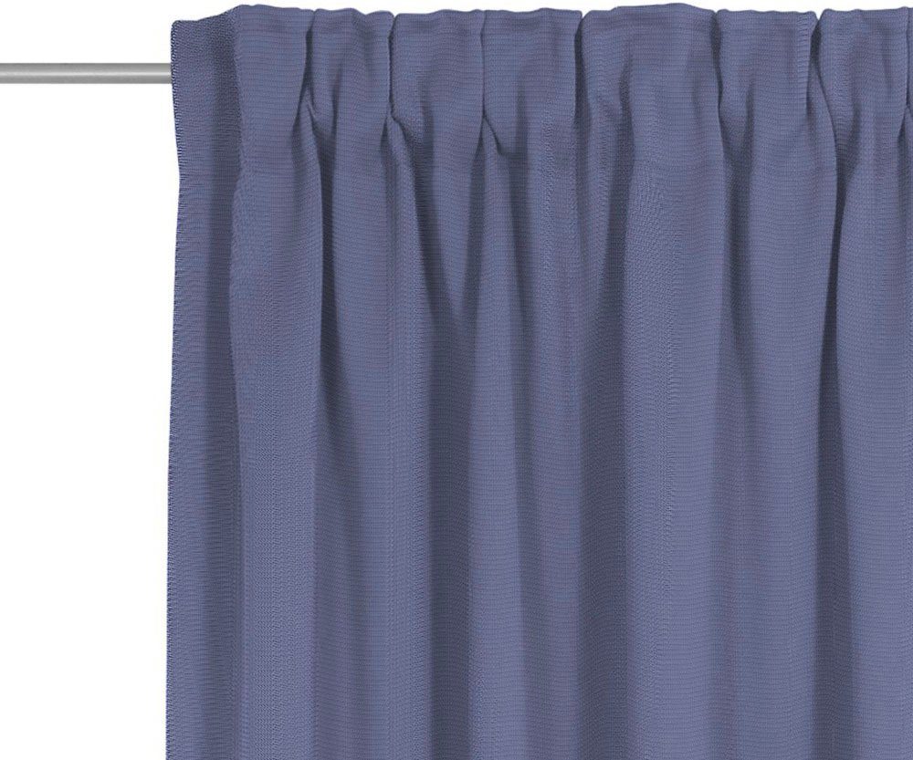 Vorhang Uni nachhaltig royalblau blickdicht, aus Bio-Baumwolle Adam, Multifunktionsband (1 St), Jacquard, Collection
