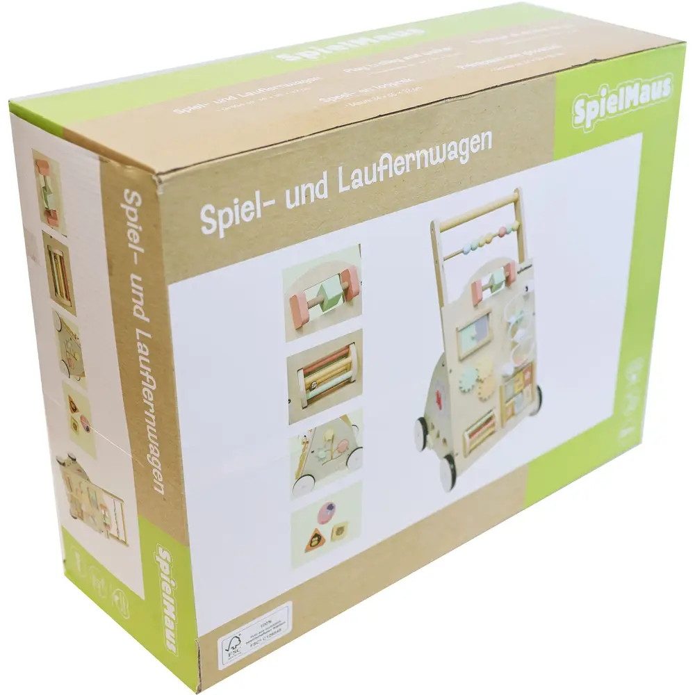 Vedes Nachziehspielzeug SpielMaus Holz Spiel- und Lauflernwagen