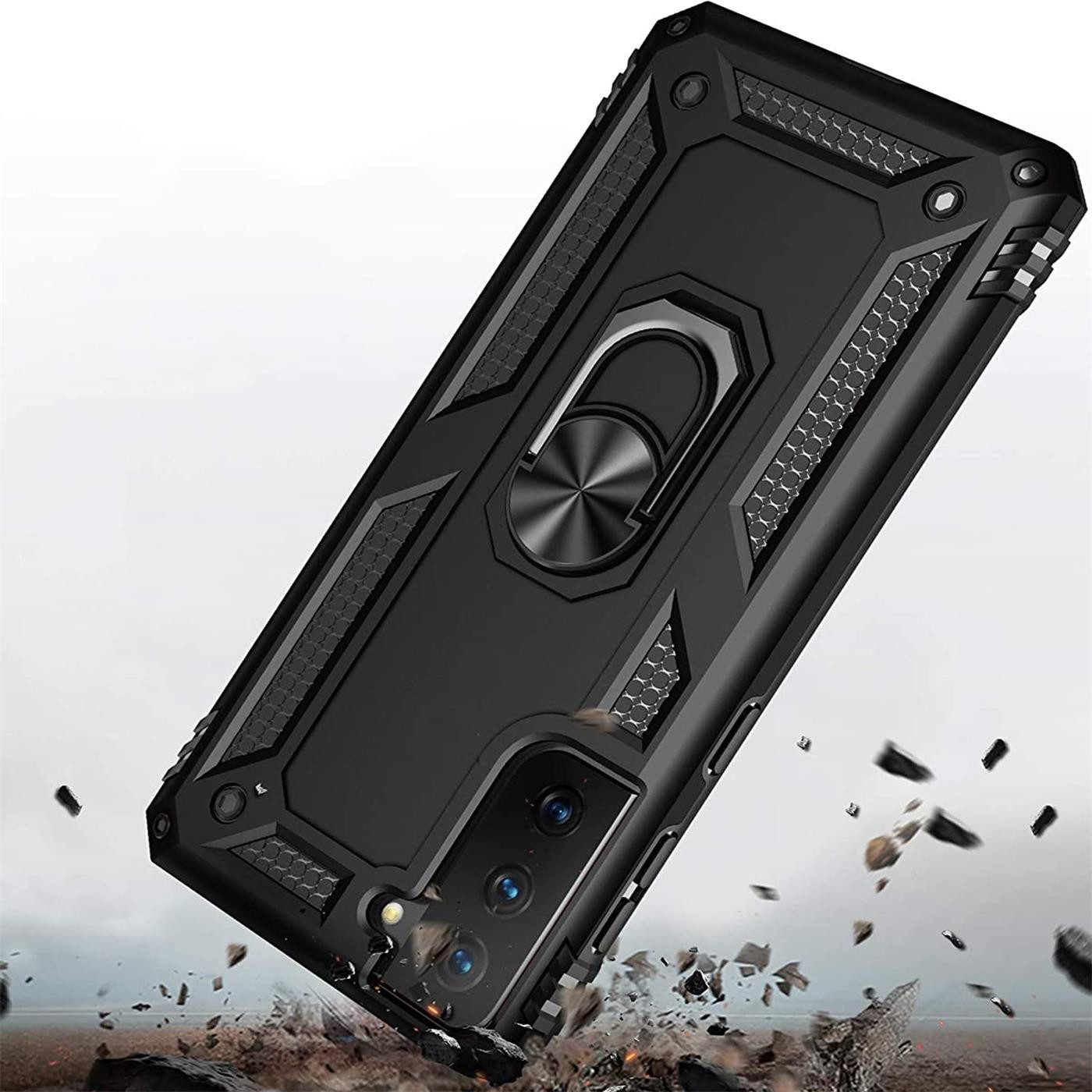 CoolGadget Handyhülle Armor Shield Case für Samsung Galaxy S21 FE 6,4 Zoll, Outdoor Cover mit Magnet Ringhalterung Handy Hülle für Samsung S21 FE – Bild 5 von 5
