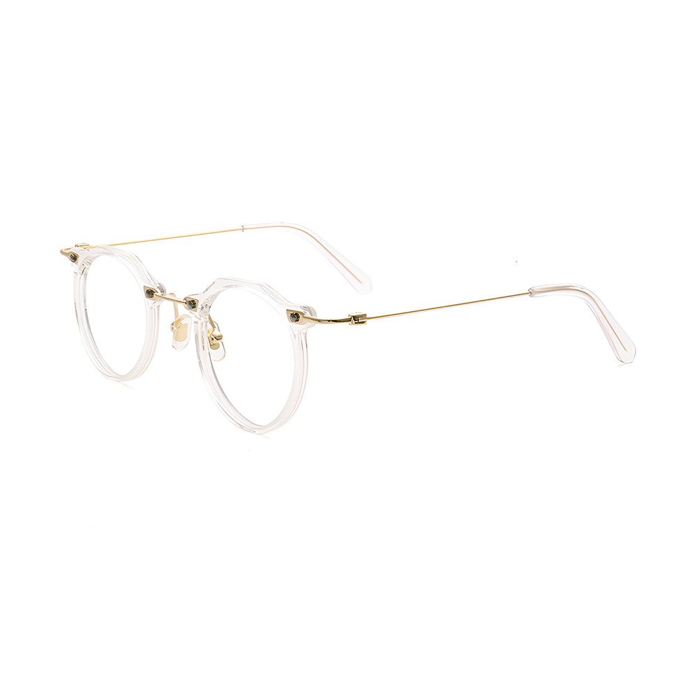 PACIEA Brille Damen Herren Ohne Sehstärke Anti Blaulicht 50er Retro Nerd Brille