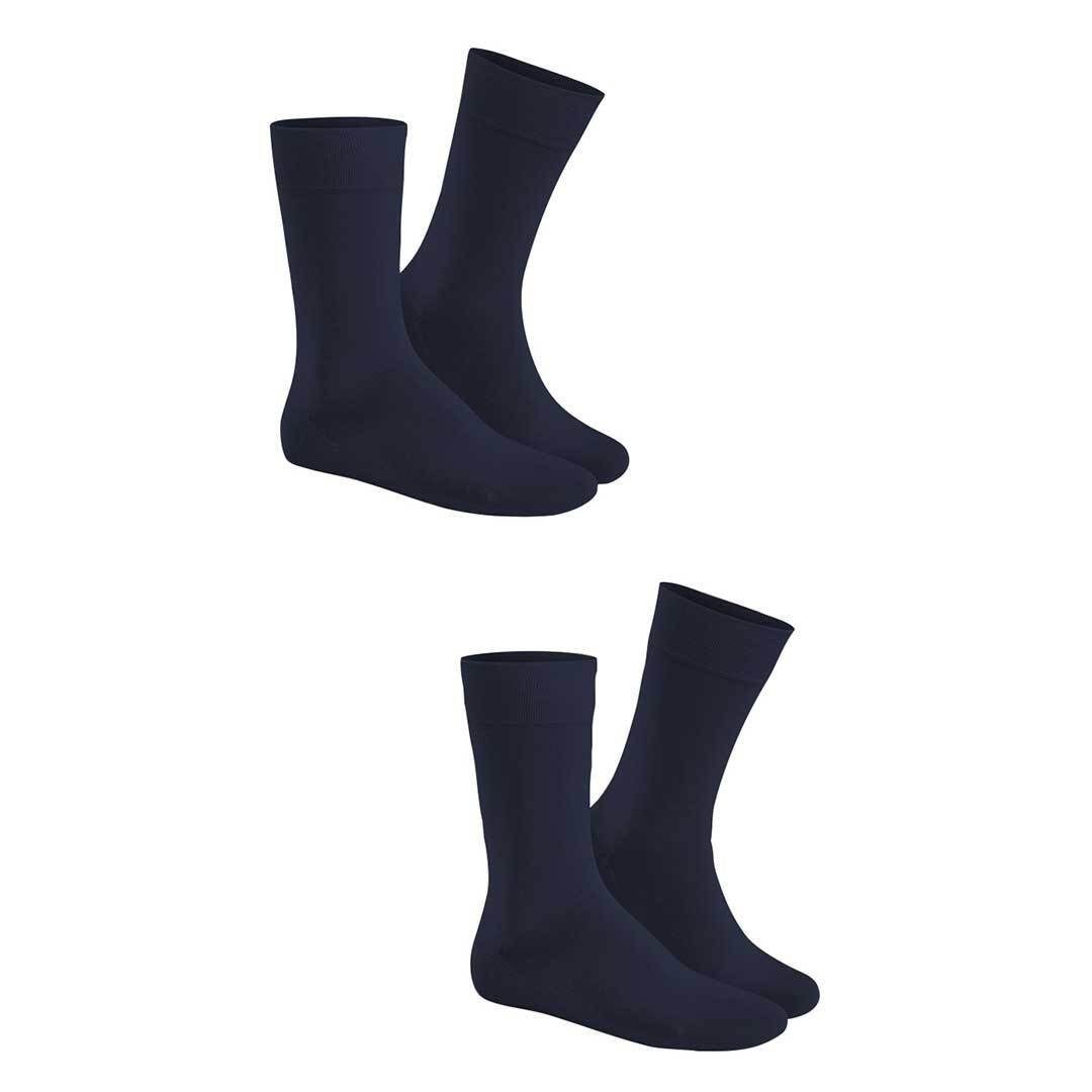 (2-Paar) 2-PACK Basicsocken Socken Doppelpack im Marine Klassische Hudson ONLY Herren 0335