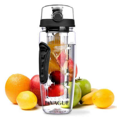 LA VAGUE Trinkflasche VITALITY trinkflasche mit einsatz, Trinkflasche mit Früchtesieb für perfekt aromatisierte Getränke