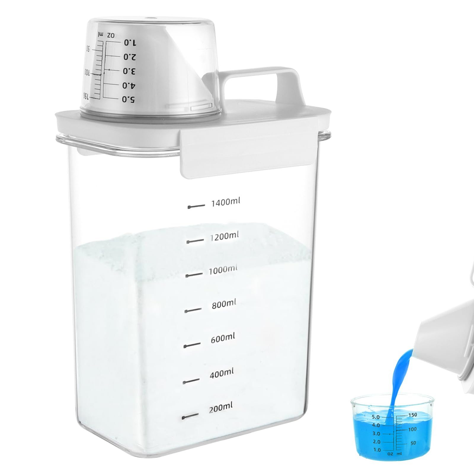 BlingBin Aufbewahrungsbox 1800ml Luftdichter Waschmittelspender mit günstig online kaufen