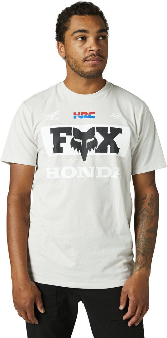 Fox Kurzarmshirt Honda SS Premium T-Shirt Light Grey | T-Shirts