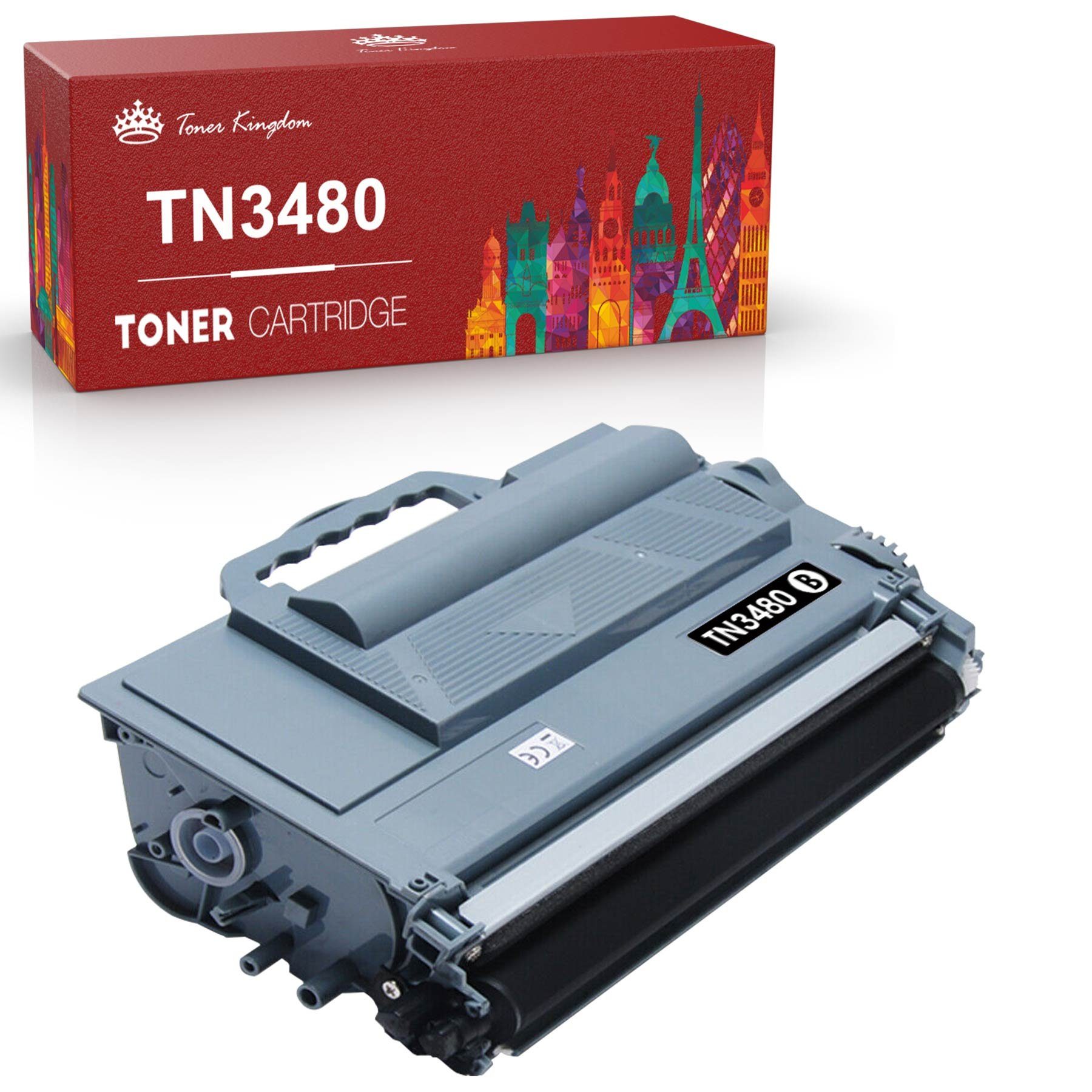 Toner Kingdom Tonerpatrone 1er TN3480 für Brother TN-3480, (für Brother DCP-L5500DN DCP-L6600DW MFC-L5700DN MFC-L5700 Series MFC-L5700DW MFC-L6800DW MFC-L6800DWT MFC-L6900DW MFC-L6900DWT), HL-L6300DW HL-L6300DWT HL-L6400DW HL-L6400DWT