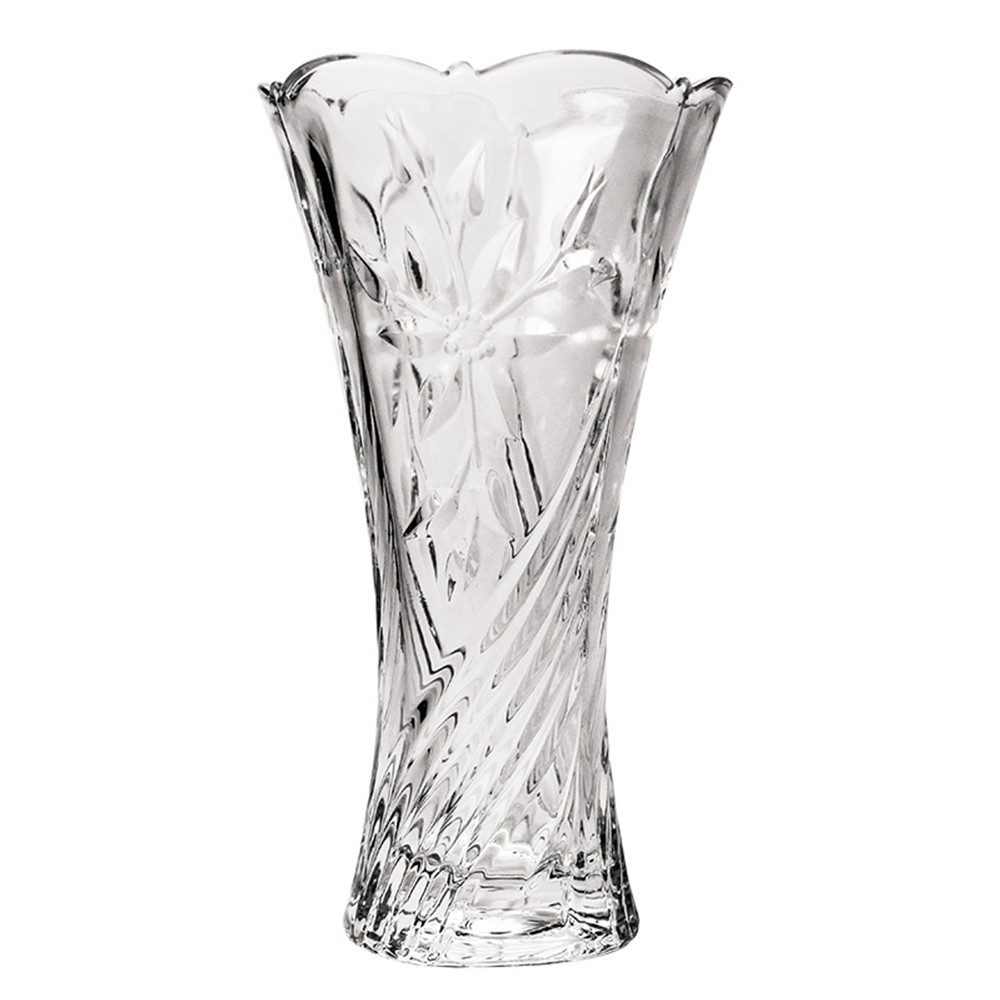 HIBNOPN Dekovase Glasblumenvase in verdickte Vase aus Kristallglas Geschenk 24x13cm (1 St)