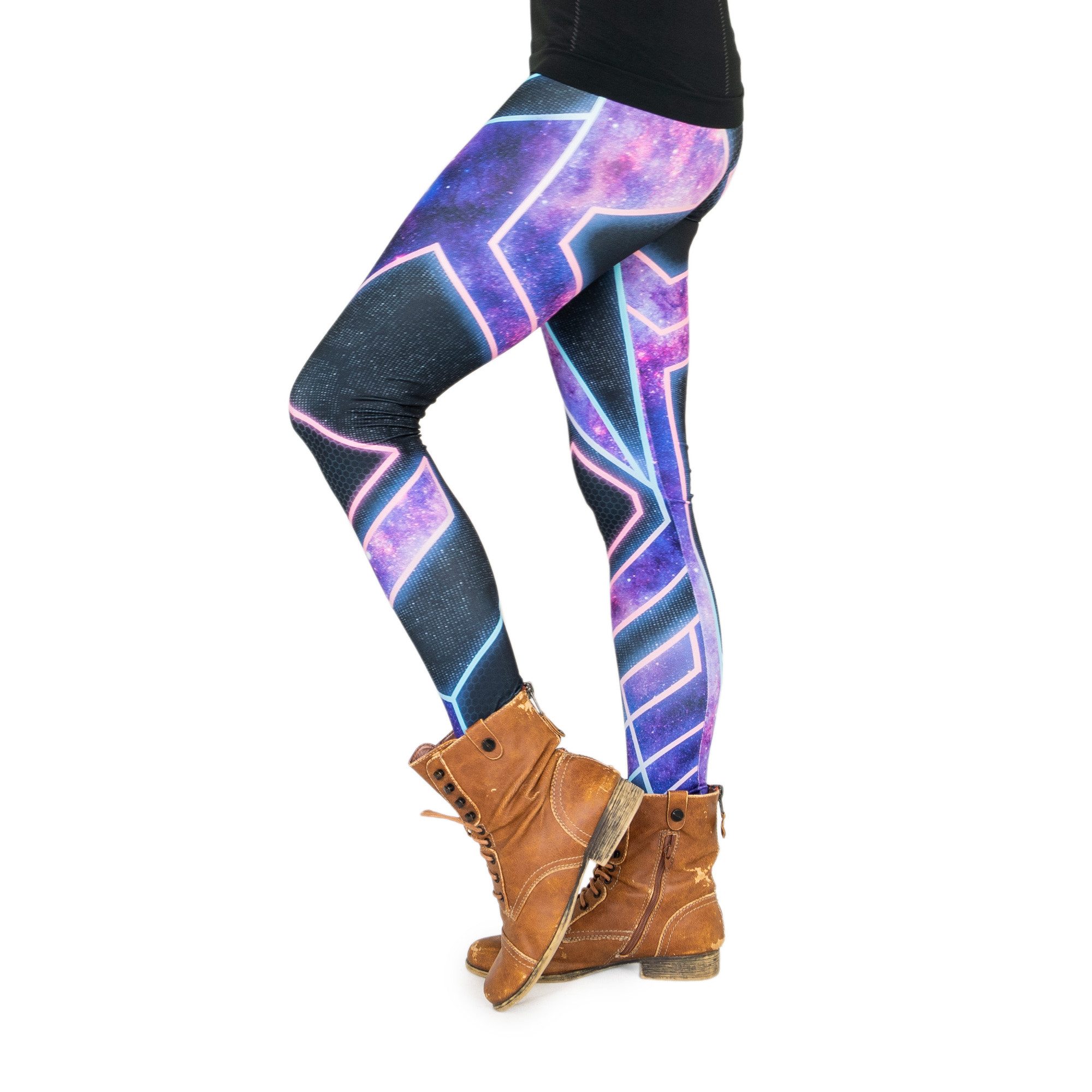 cosey Leggings Neon Line Leggings, 2 Größen (XS–S & M–L) (34/XS bis 36/S) Cyber Pants