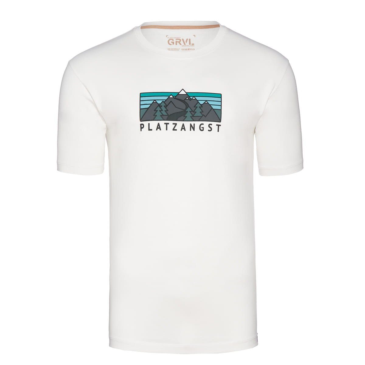 T-Shirt (1-tlg) XS White Logo Gravel T-Shirts Platzangst Platzangst