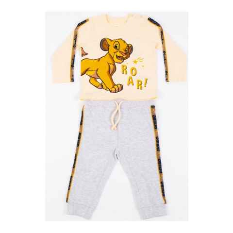 EplusM Shirt & Hose Baby Set Langarm- Shirt mit Hose mit Motiv von König der Löwen "ROAR" (Set, 2-tlg)