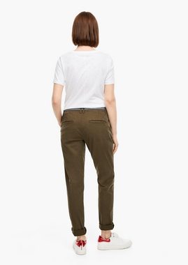 s.Oliver Stoffhose Regular Fit: Chino mit Gürtel Waschung