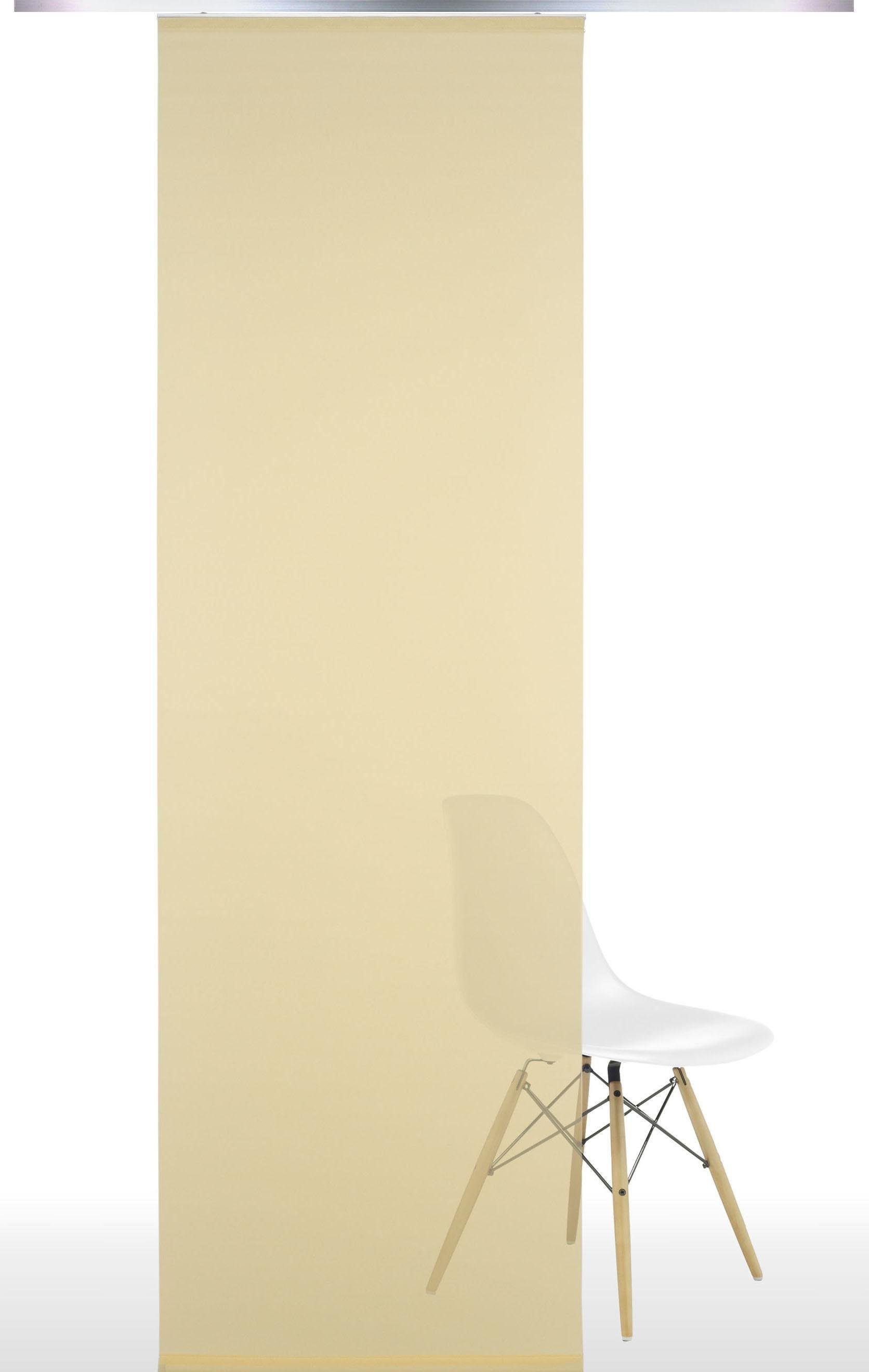 Liedeco Schiebegardine (1 St), Klettband, halbtransparent, HxB: 245x60, ohne Paneelwagen