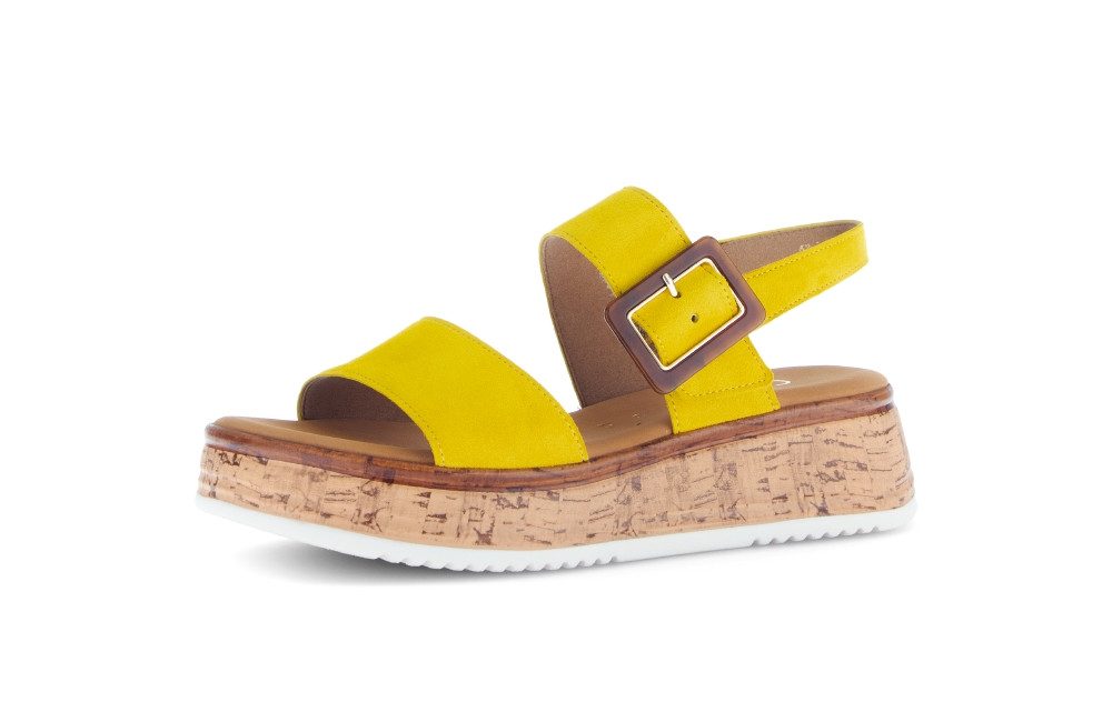 Gabor Gabor Plateau Sandale gelb Sandalette